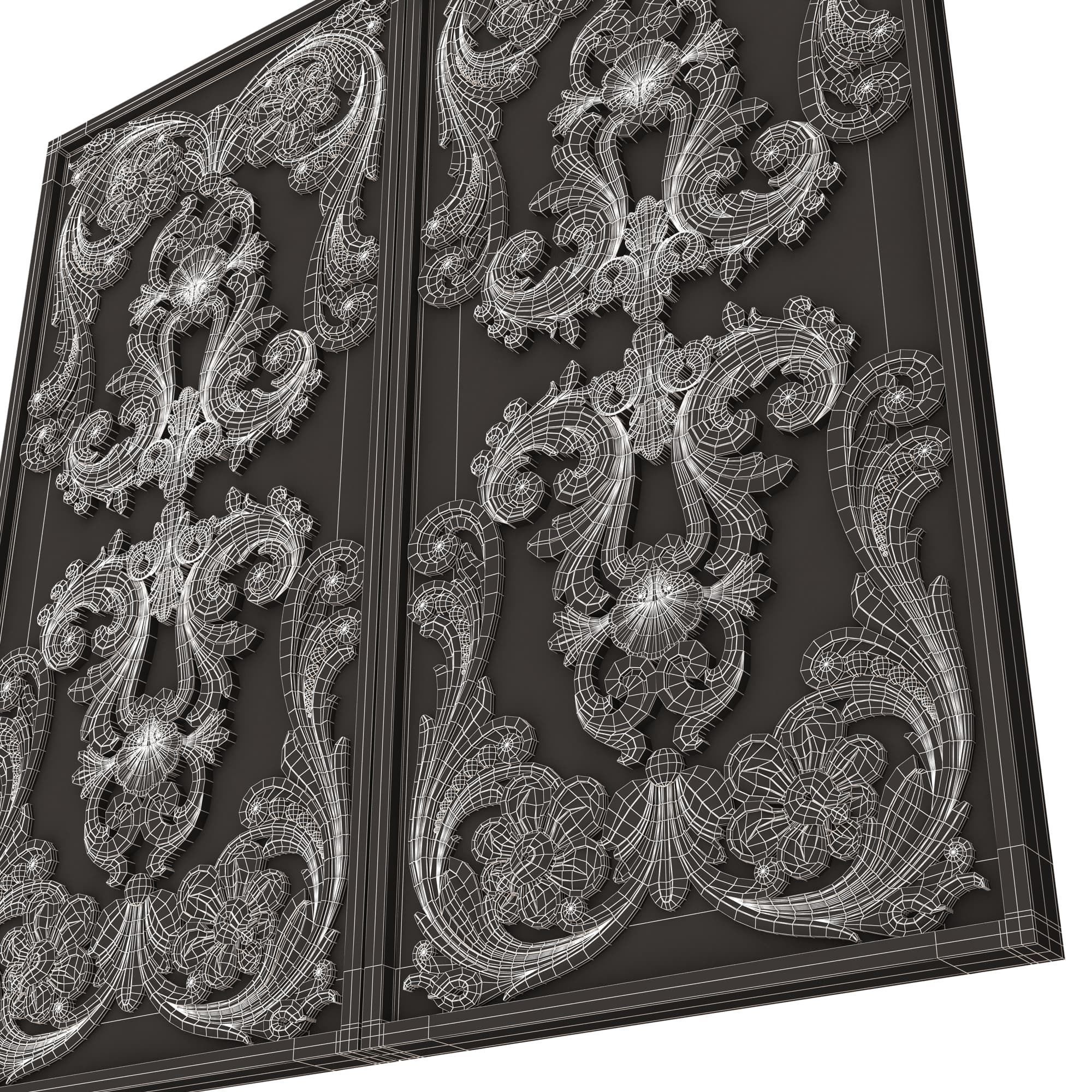 Backgammon Set Collection 02 Low-poly 3D model_59