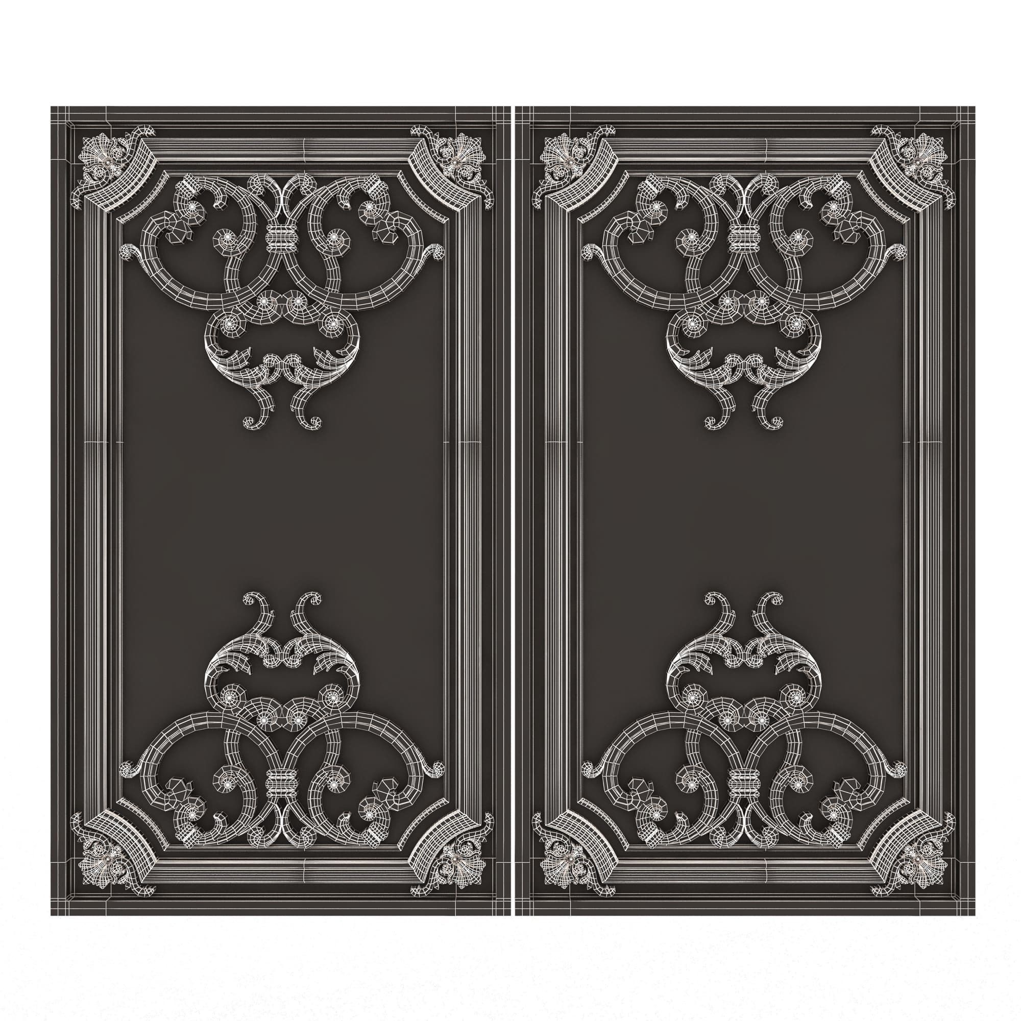 Backgammon Set Collection 02 Low-poly 3D model_68