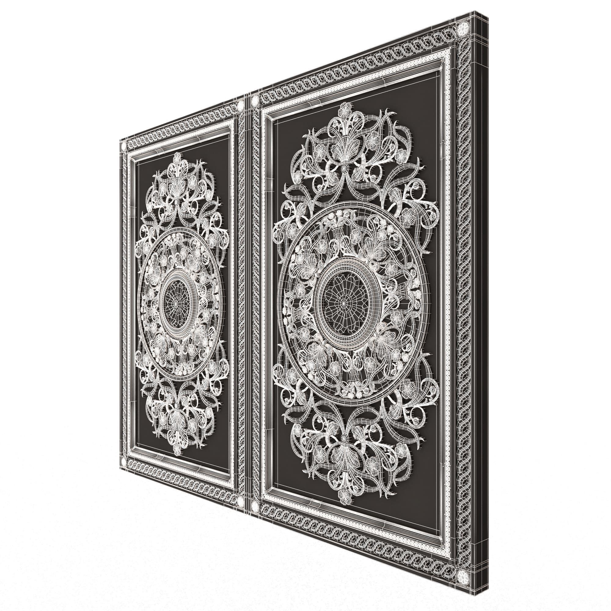 Backgammon Set Collection 02 Low-poly 3D model_66