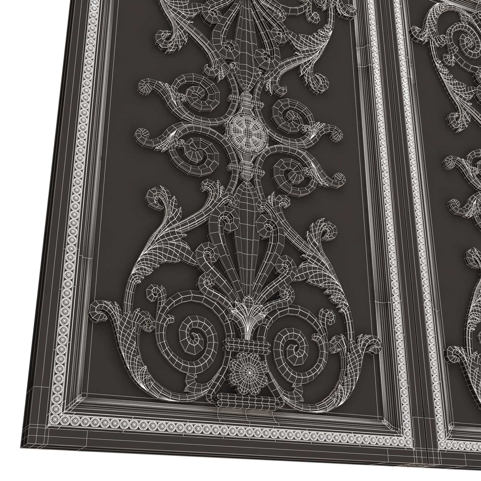 Backgammon Set Collection 02 Low-poly 3D model_64