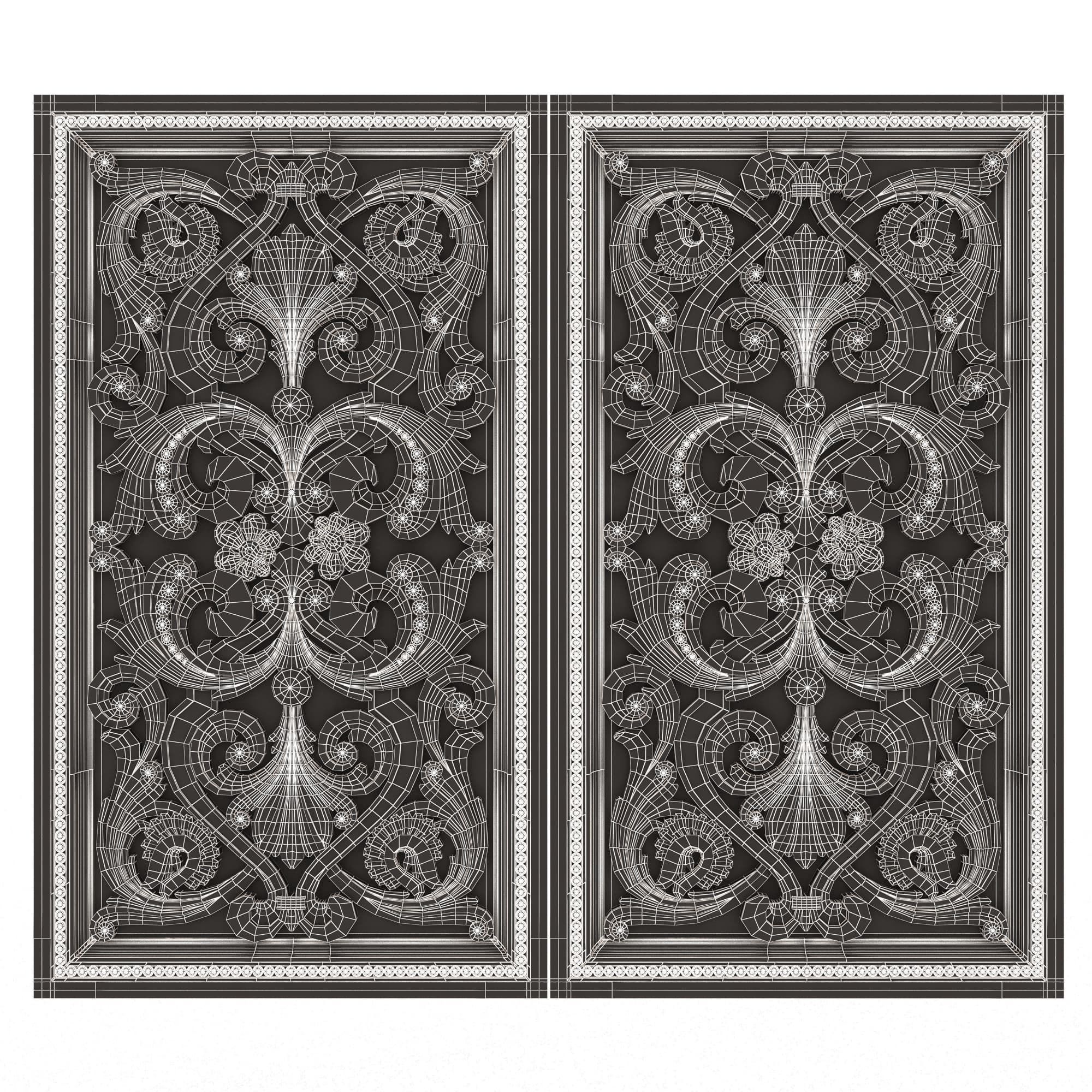 Backgammon Set Collection 02 Low-poly 3D model_74