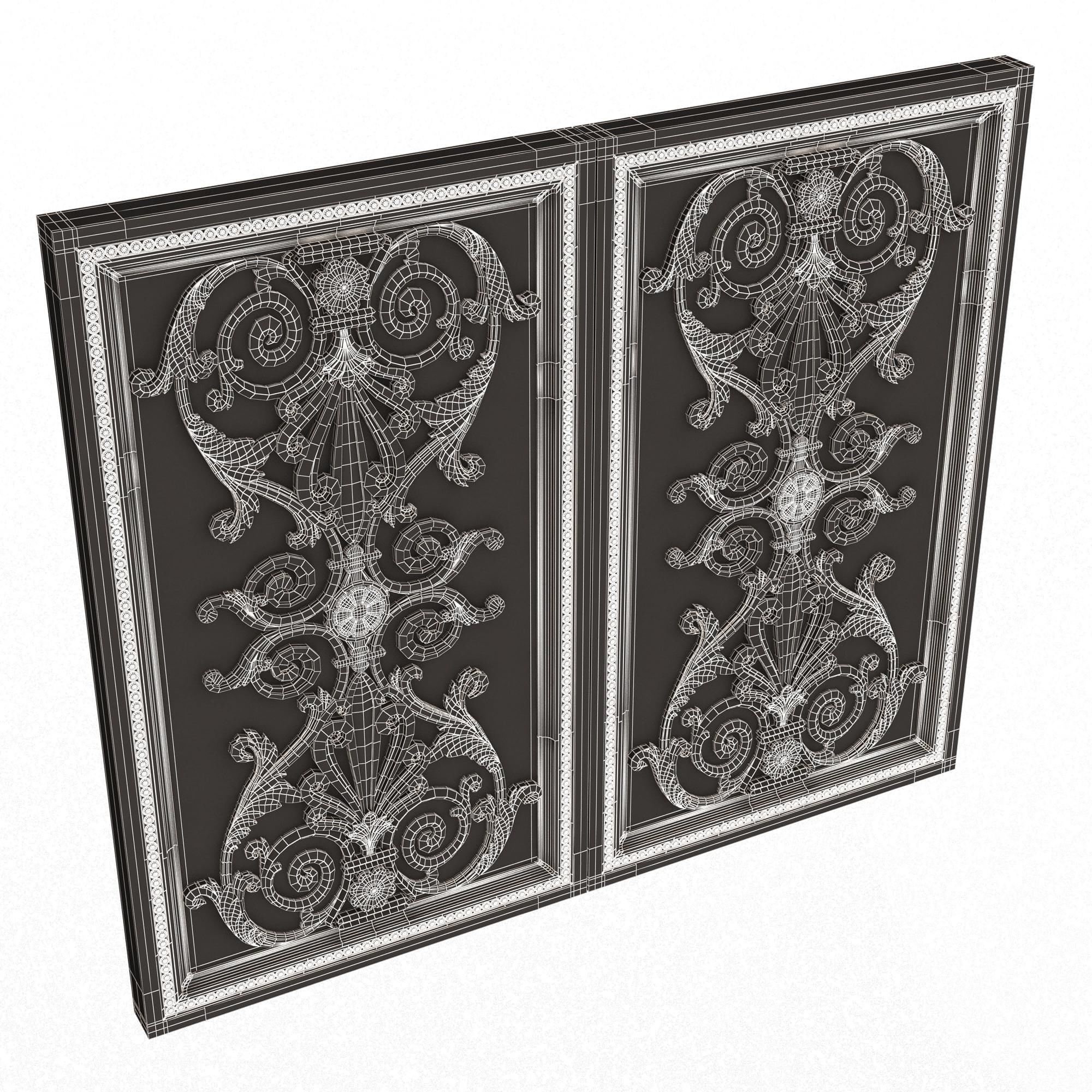 Backgammon Set Collection 02 Low-poly 3D model_62