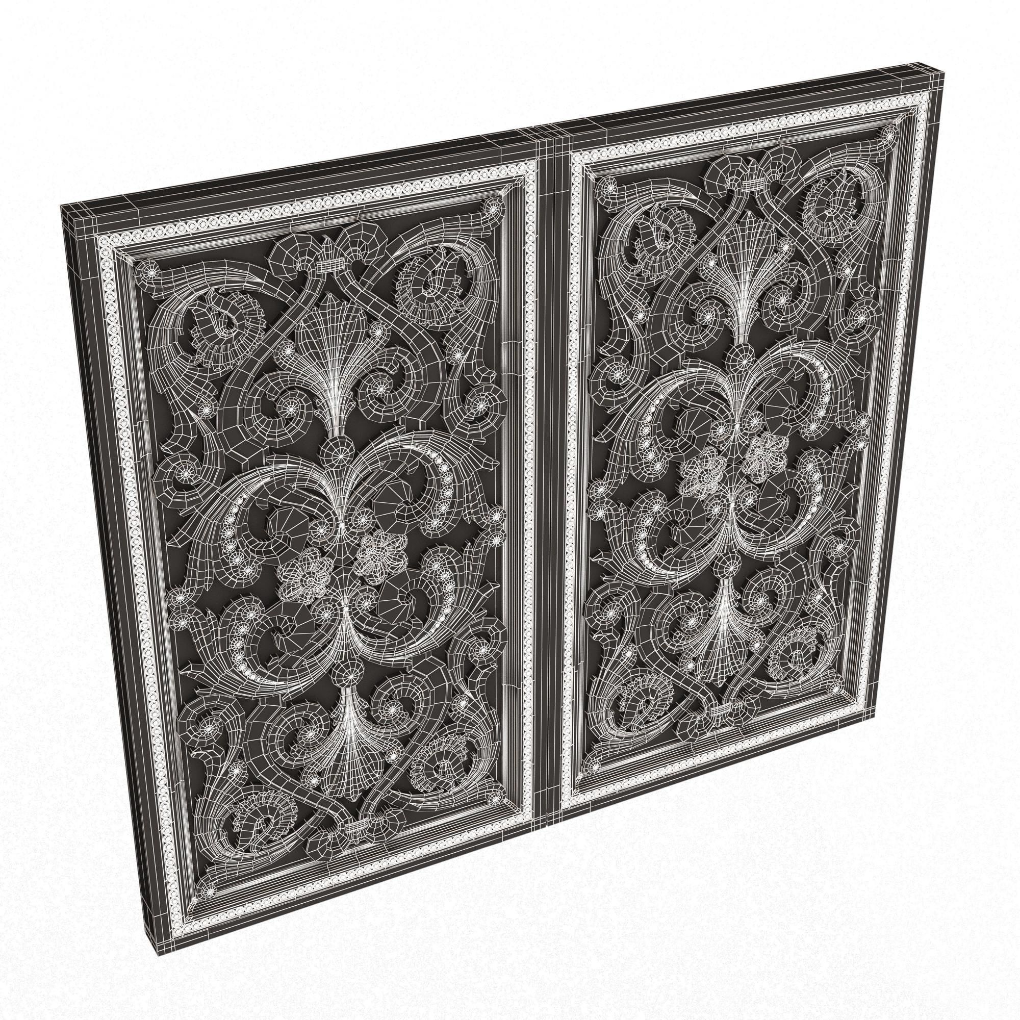 Backgammon Set Collection 02 Low-poly 3D model_75