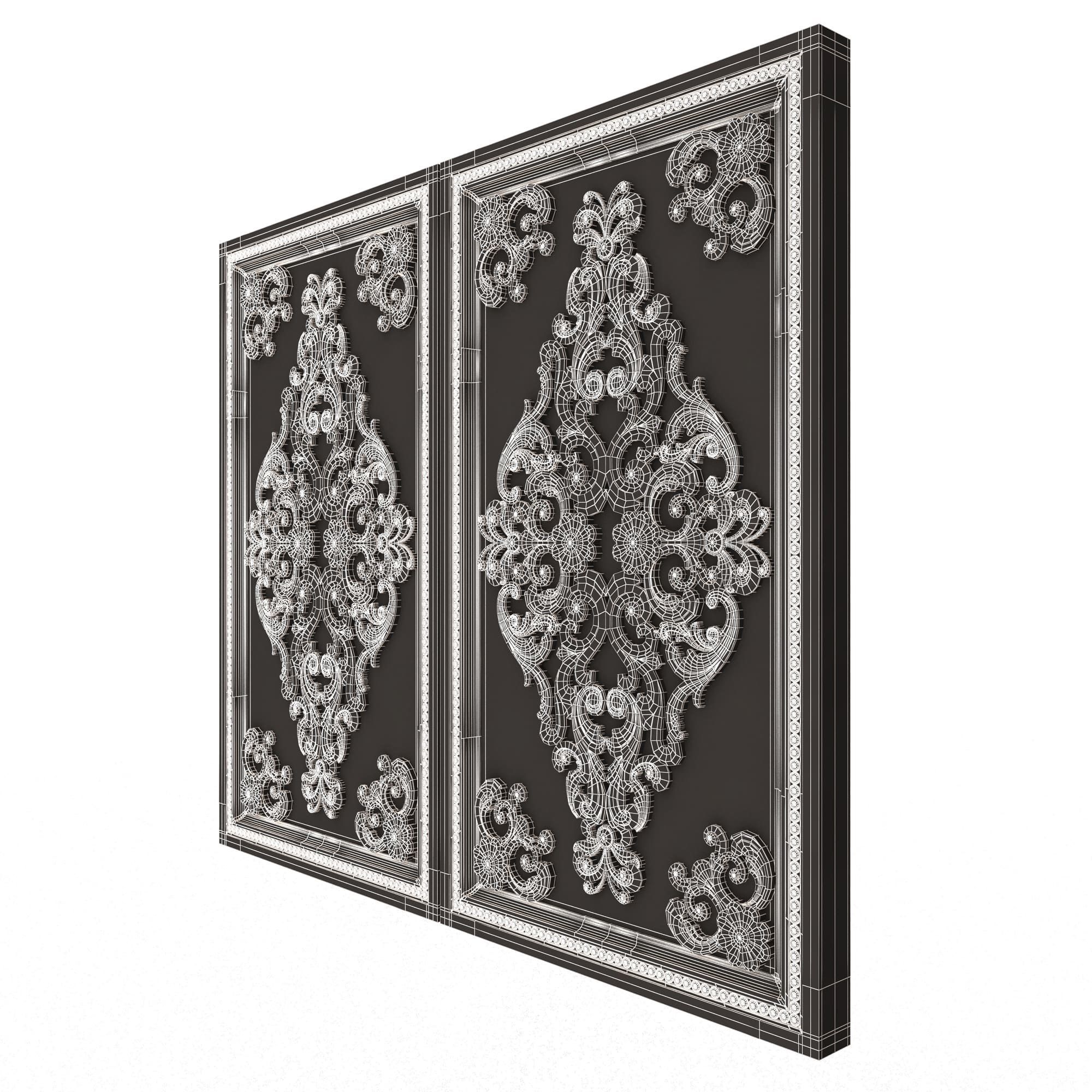 Backgammon Set Collection 02 Low-poly 3D model_85