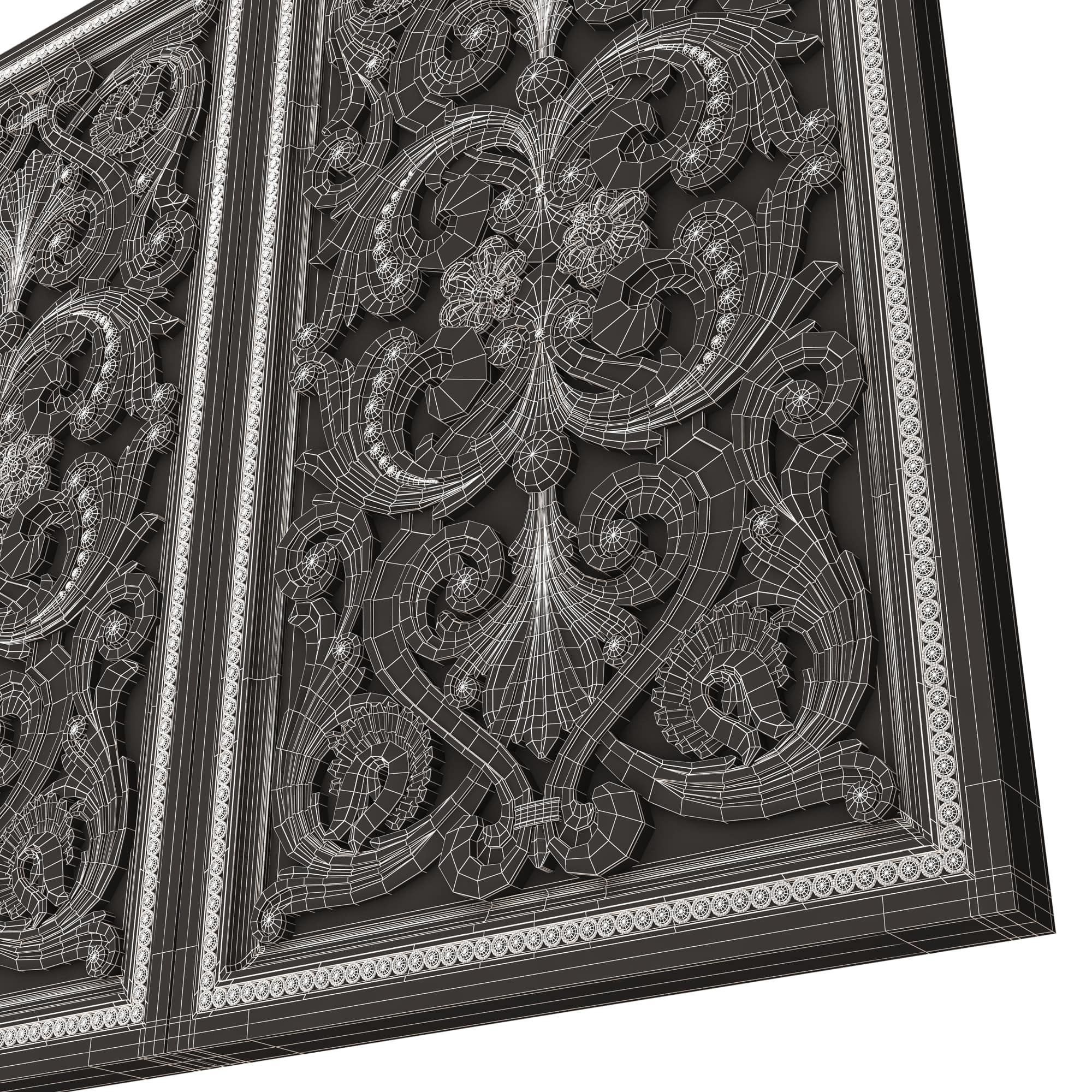 Backgammon Set Collection 02 Low-poly 3D model_79