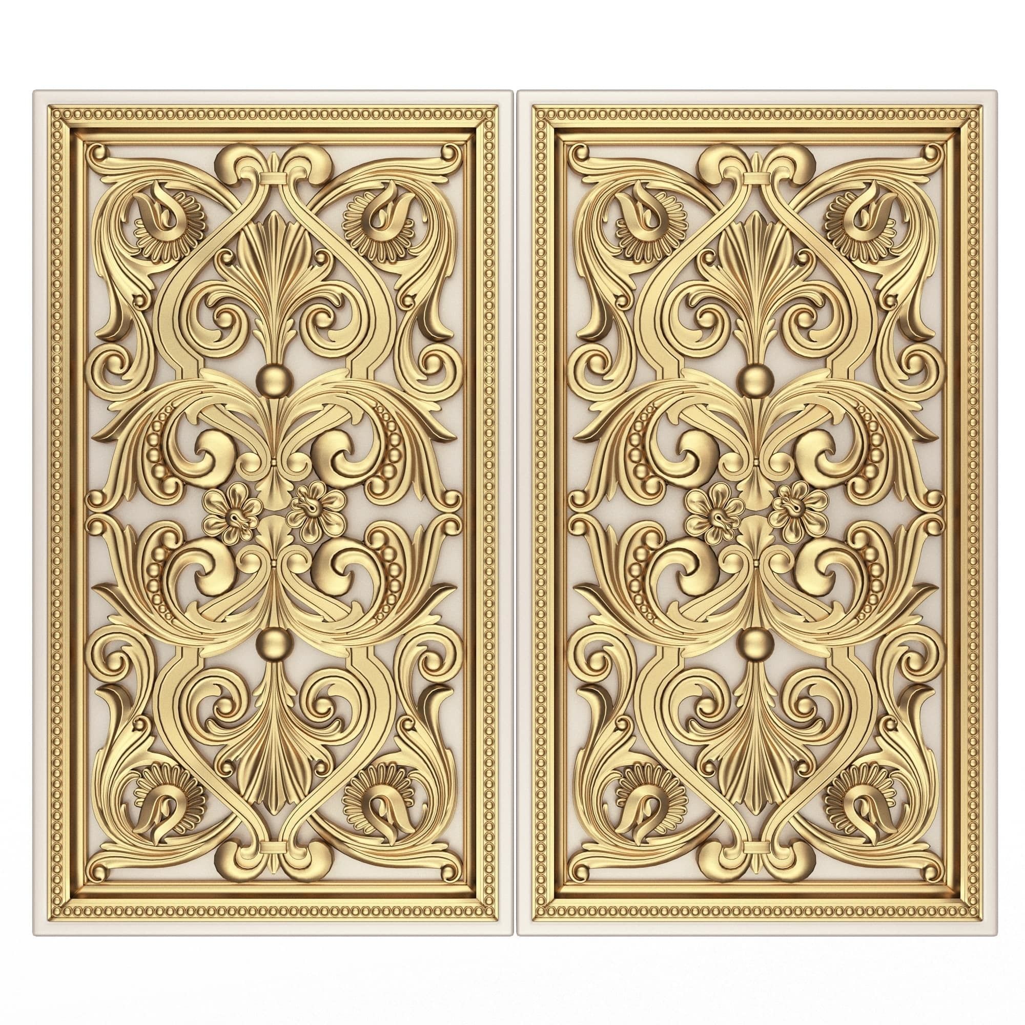 Backgammon Set Collection 02 Low-poly 3D model_32