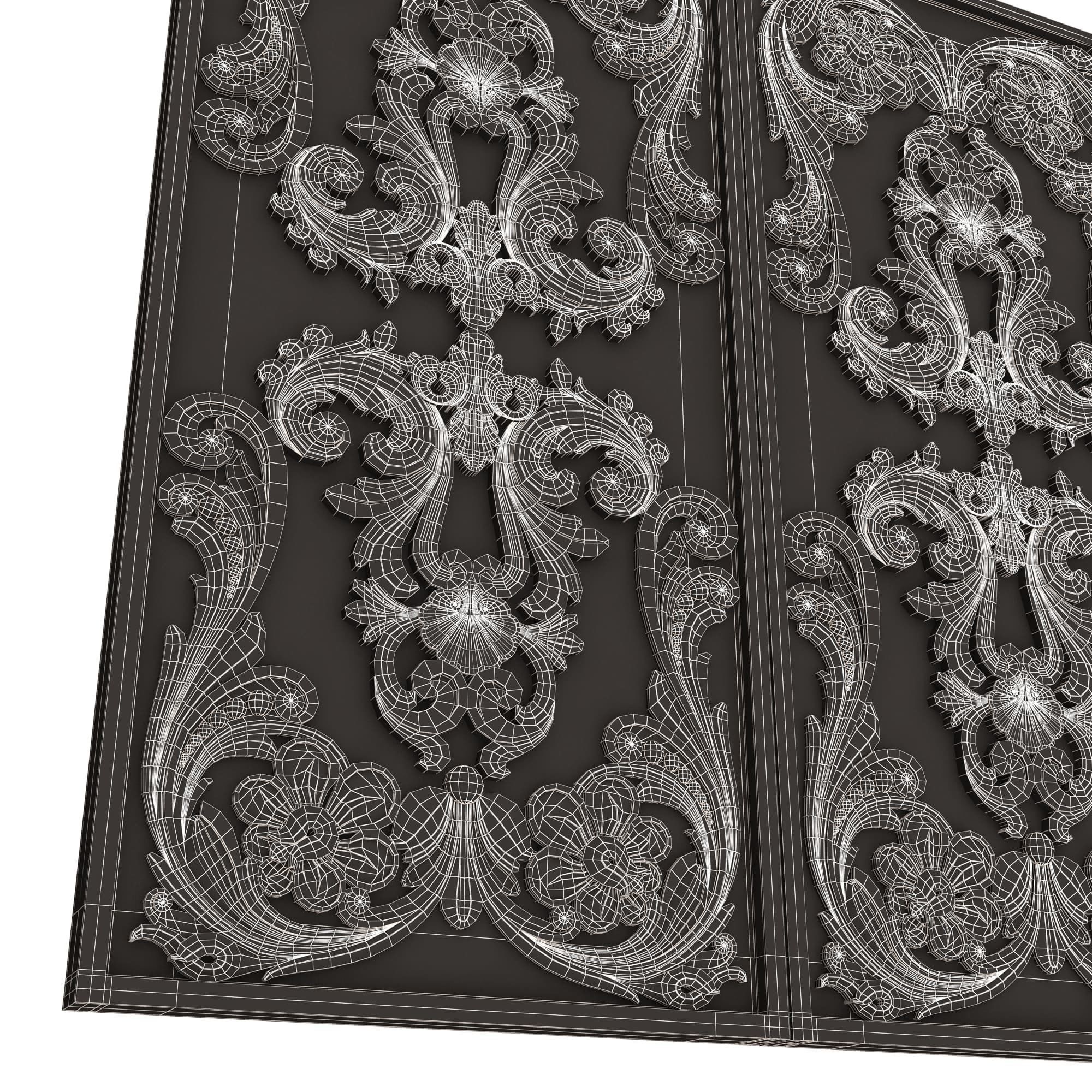 Backgammon Set Collection 02 Low-poly 3D model_58