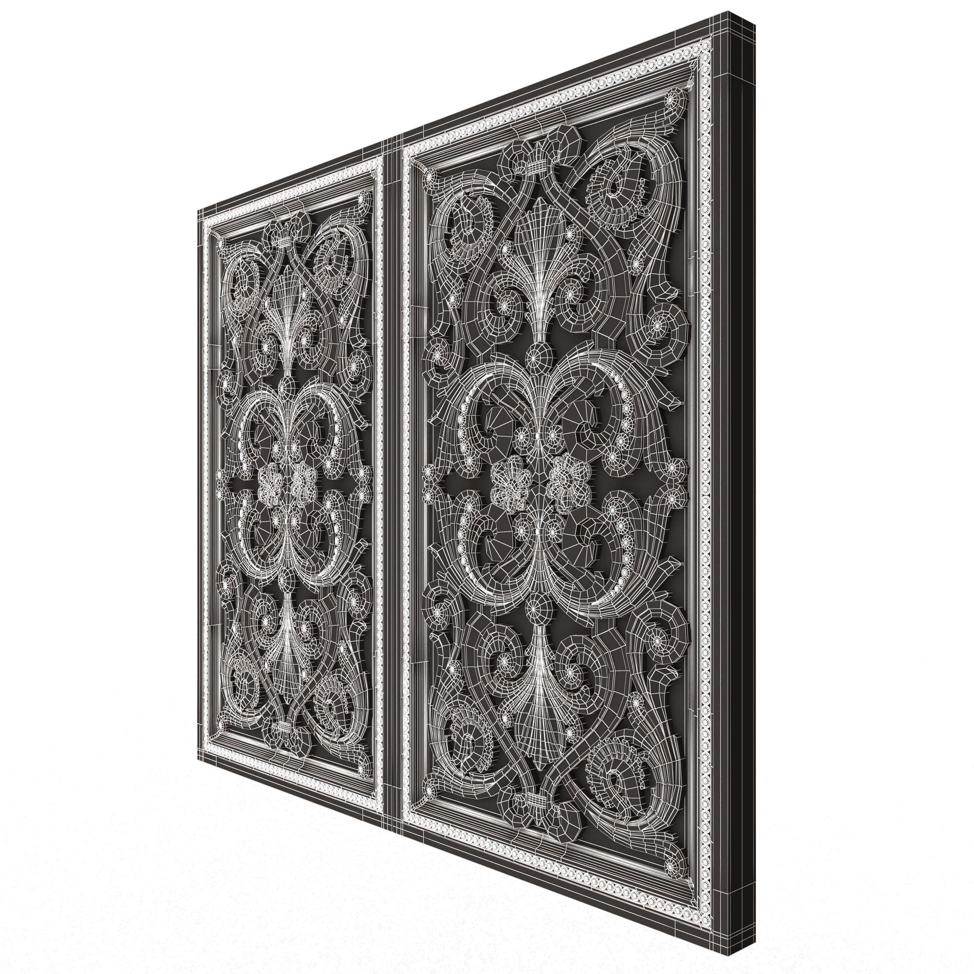 Backgammon Set Collection 02 Low-poly 3D model_76