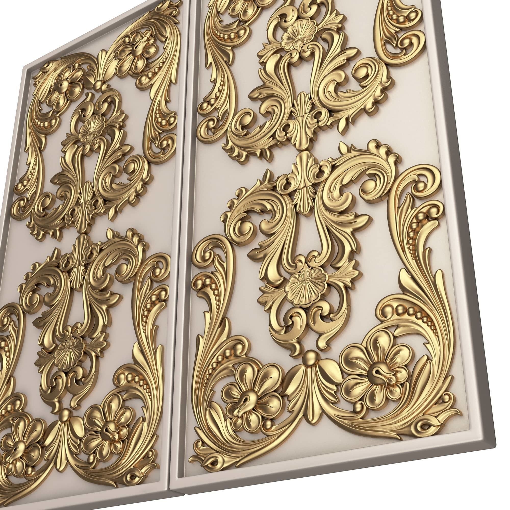 Backgammon Set Collection 02 Low-poly 3D model_17