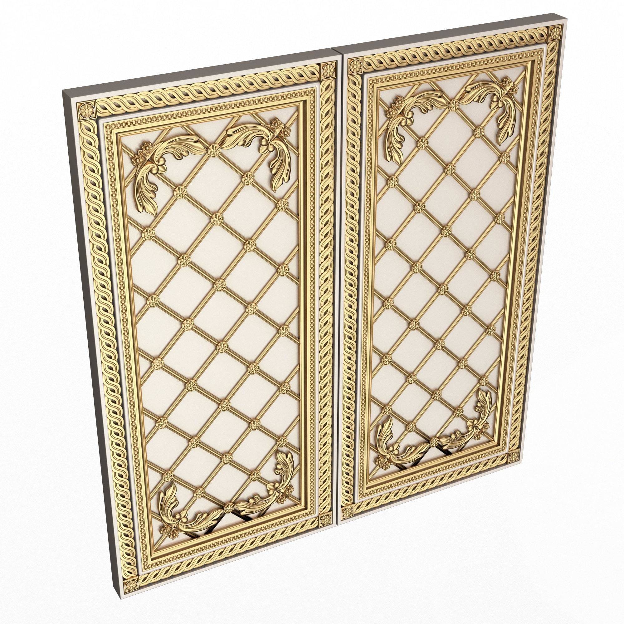 Backgammon Set Collection 02 Low-poly 3D model_7