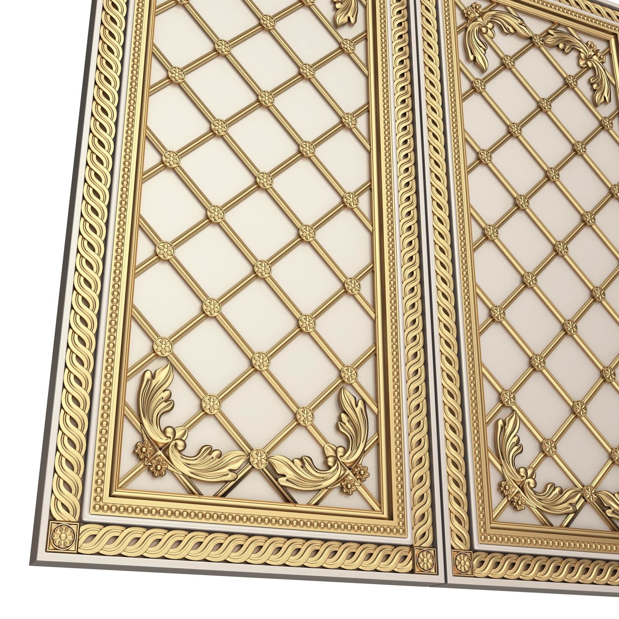 Backgammon Set Collection 02 Low-poly 3D model_9