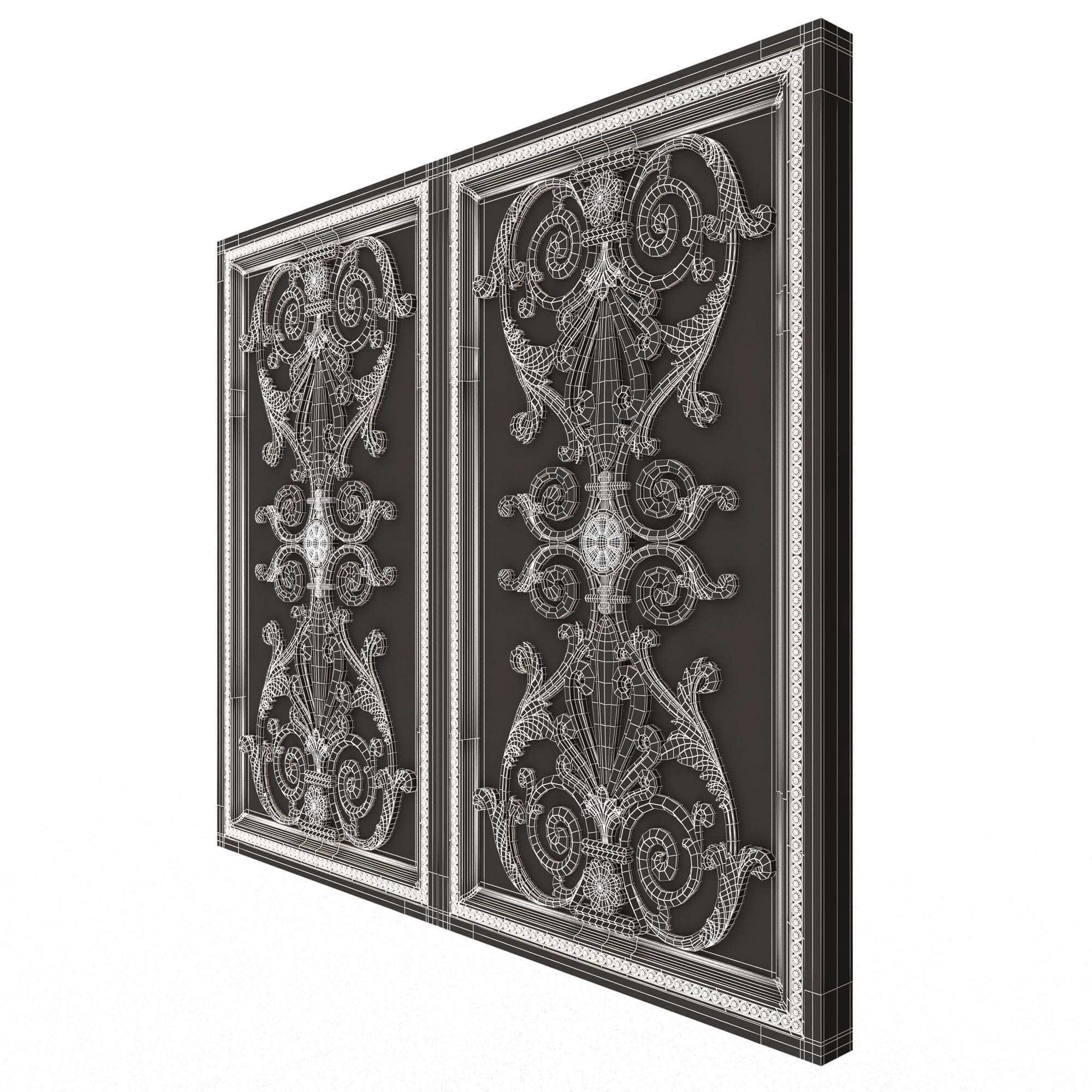 Backgammon Set Collection 02 Low-poly 3D model_63