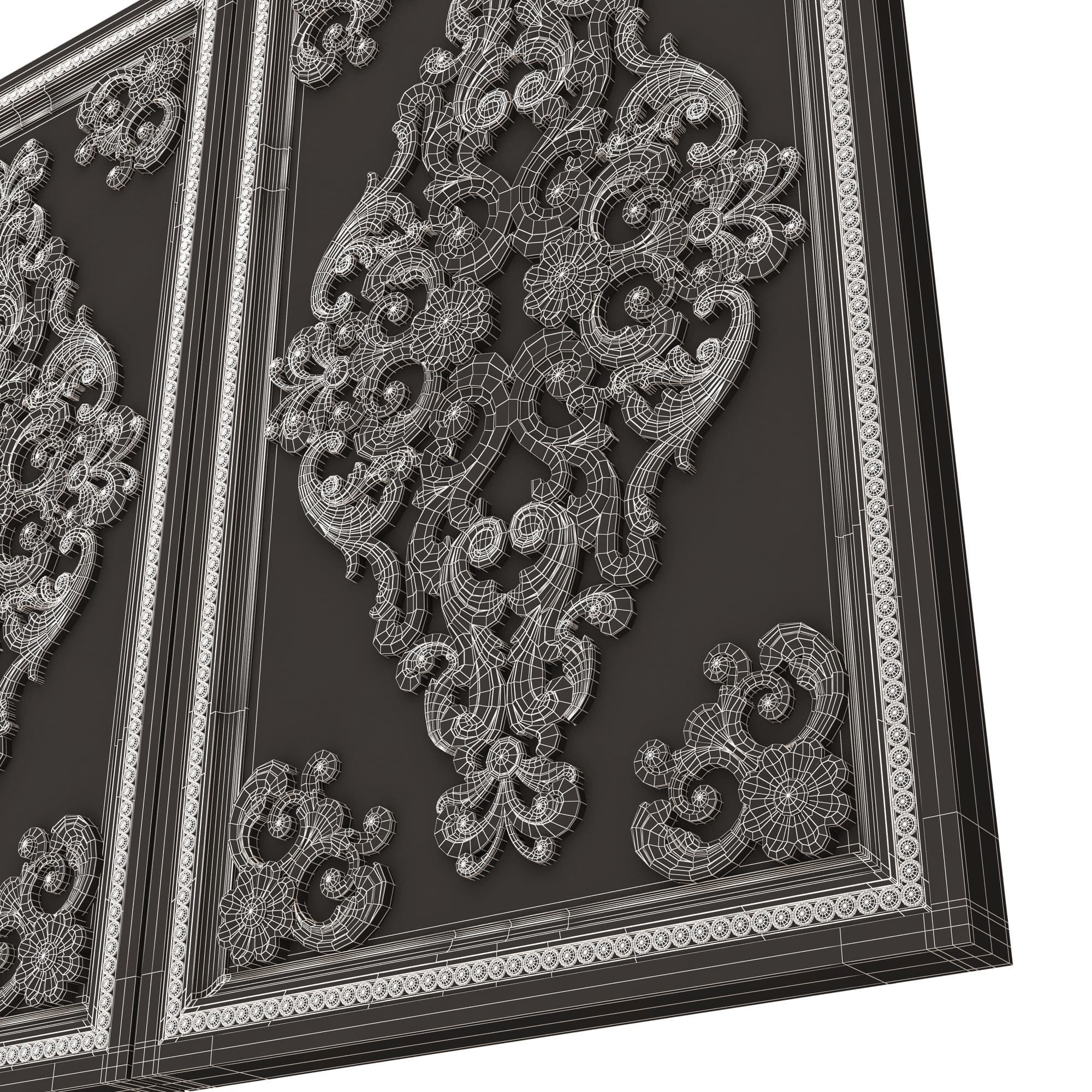 Backgammon Set Collection 02 Low-poly 3D model_46