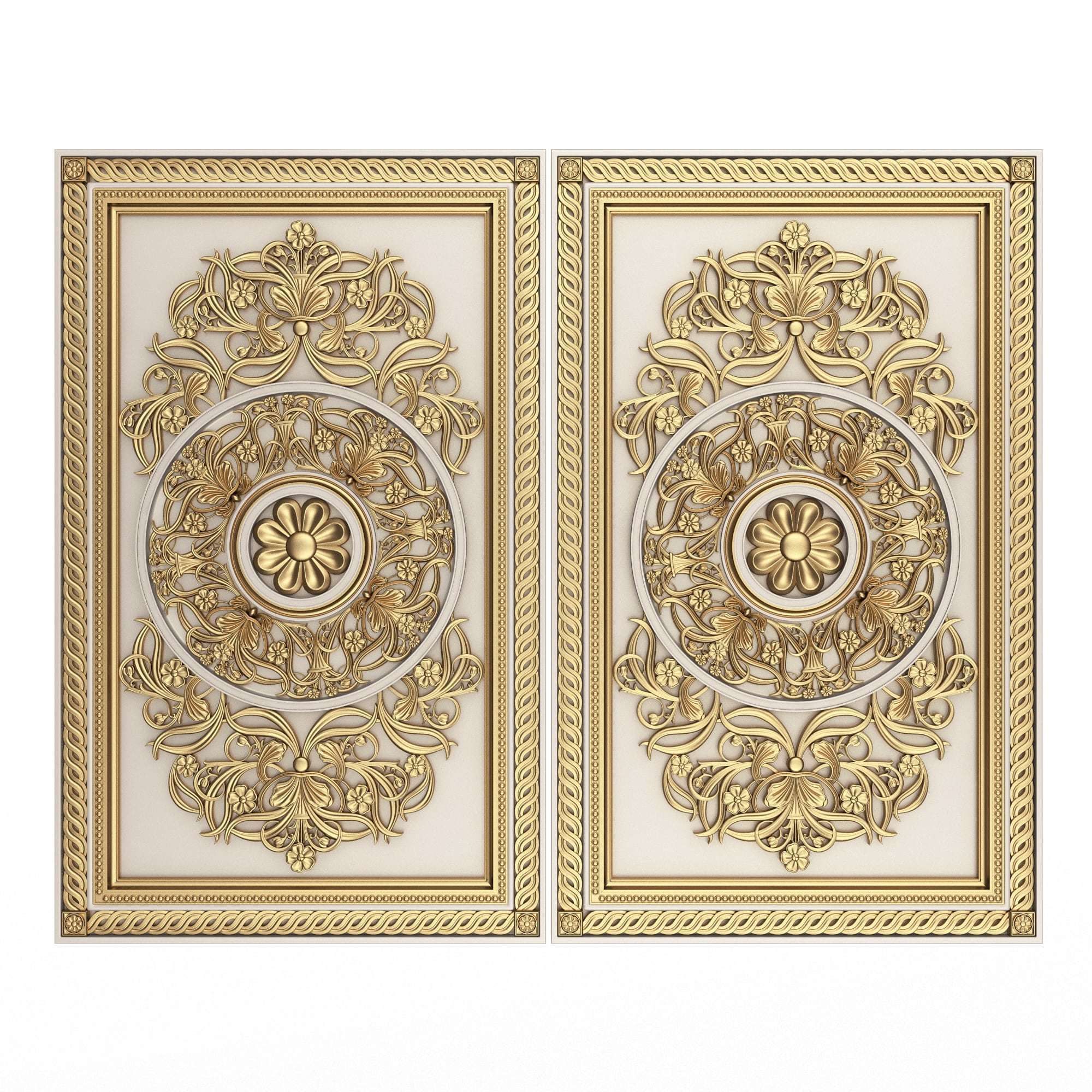 Backgammon Set Collection 02 Low-poly 3D model_2