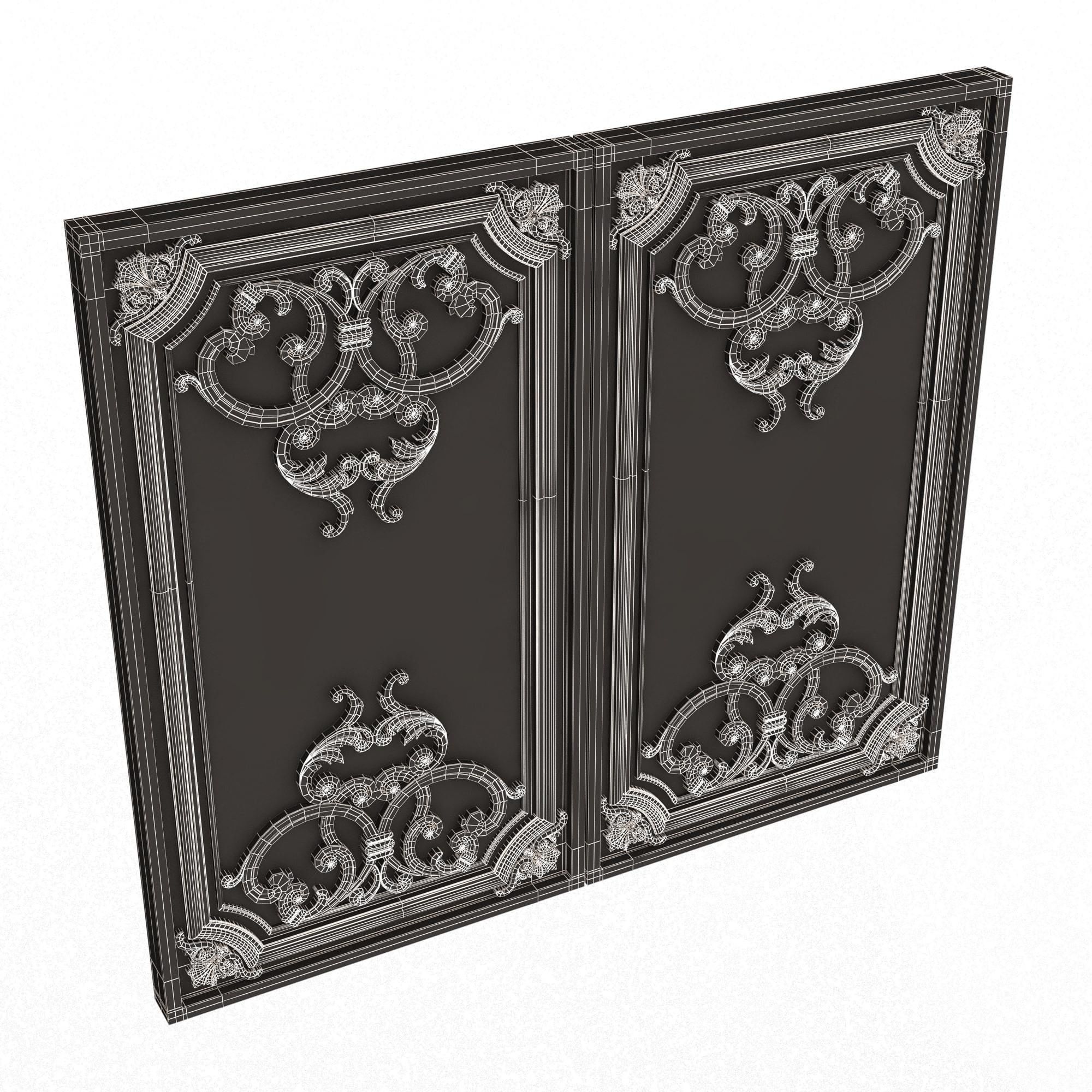 Backgammon Set Collection 02 Low-poly 3D model_69