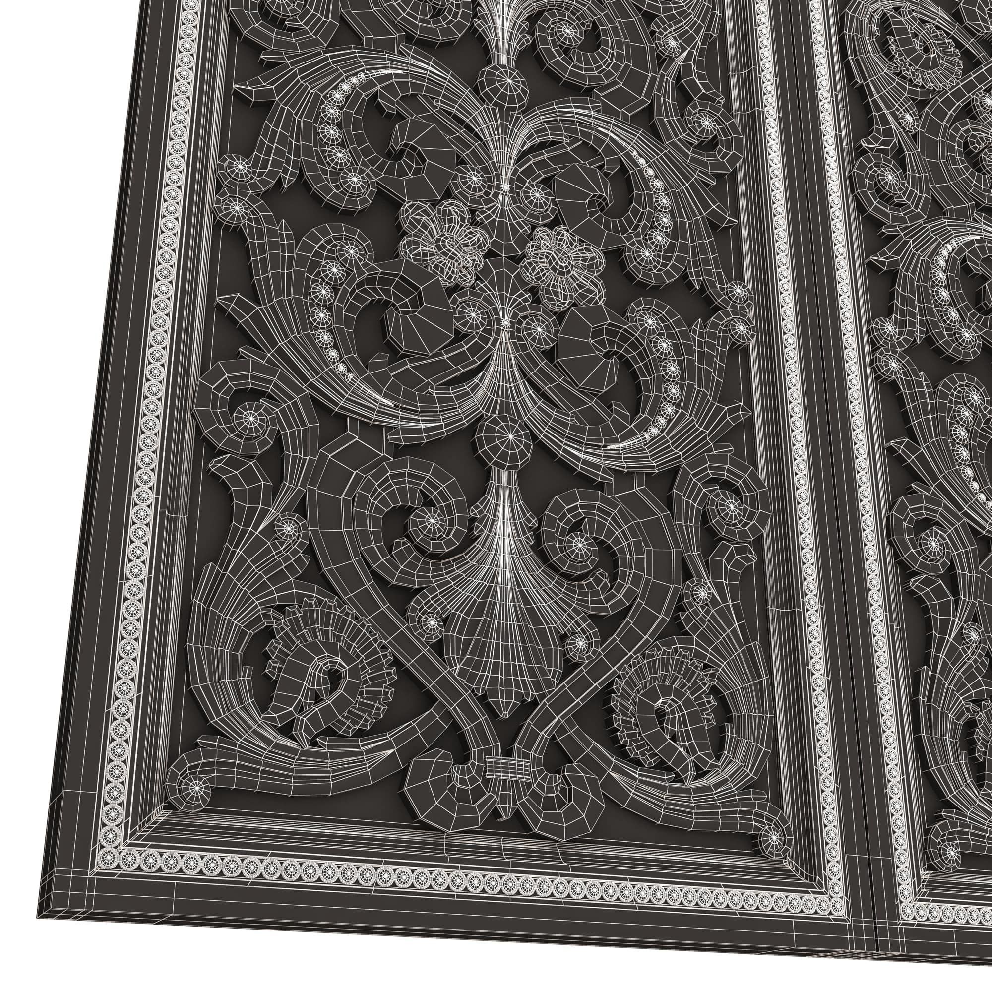 Backgammon Set Collection 02 Low-poly 3D model_78