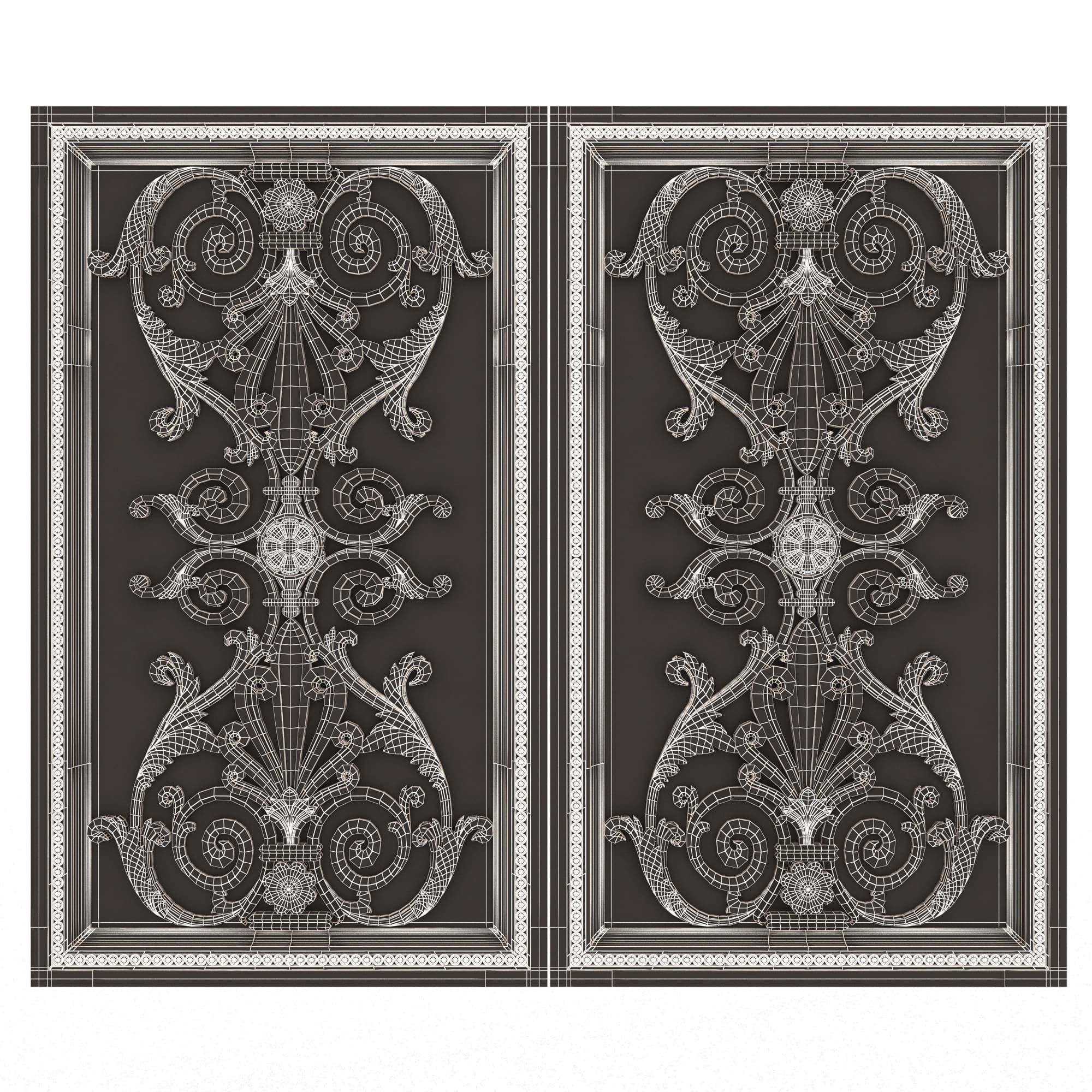 Backgammon Set Collection 02 Low-poly 3D model_61