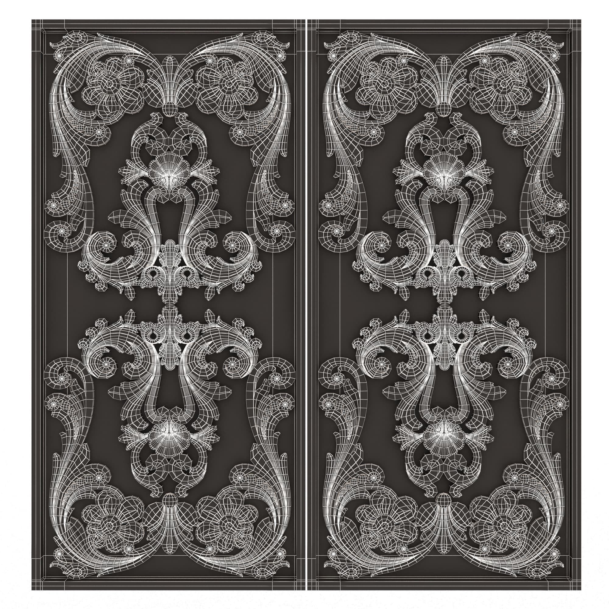 Backgammon Set Collection 02 Low-poly 3D model_54