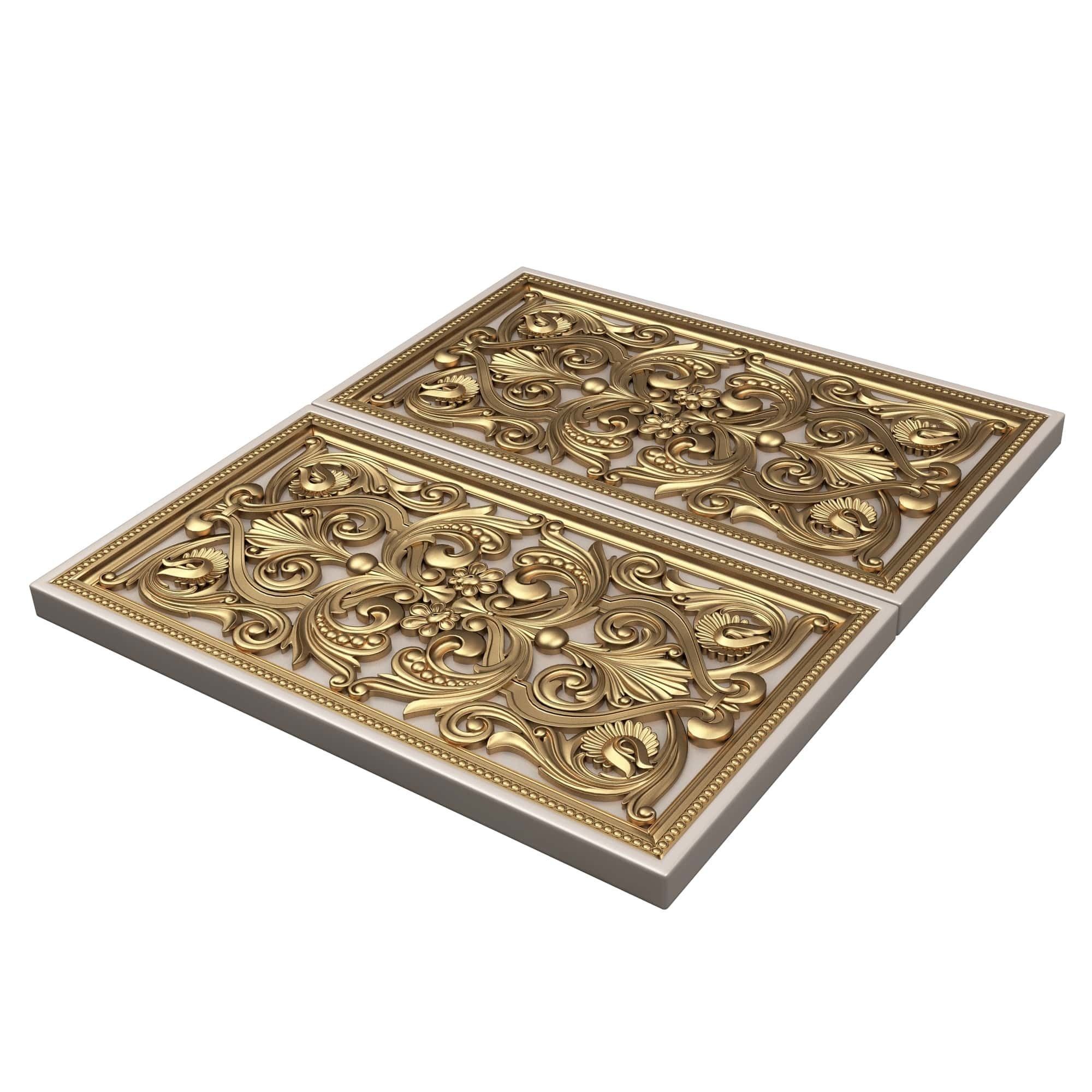 Backgammon Set Collection 02 Low-poly 3D model_38