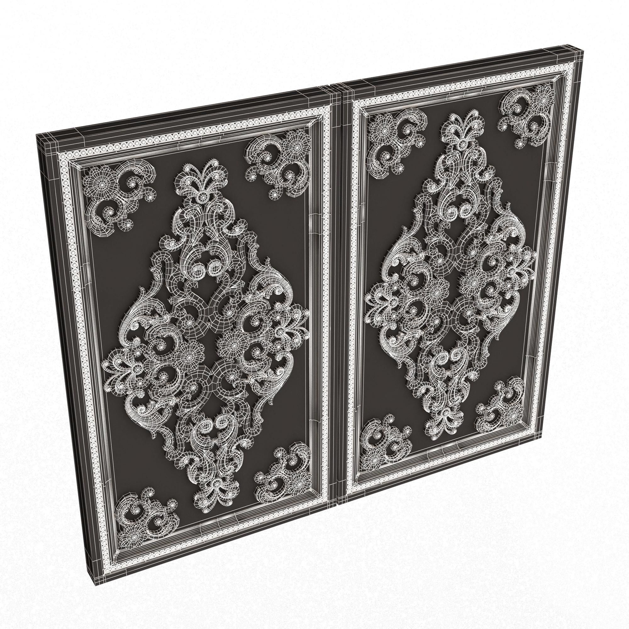 Backgammon Set Collection 02 Low-poly 3D model_84