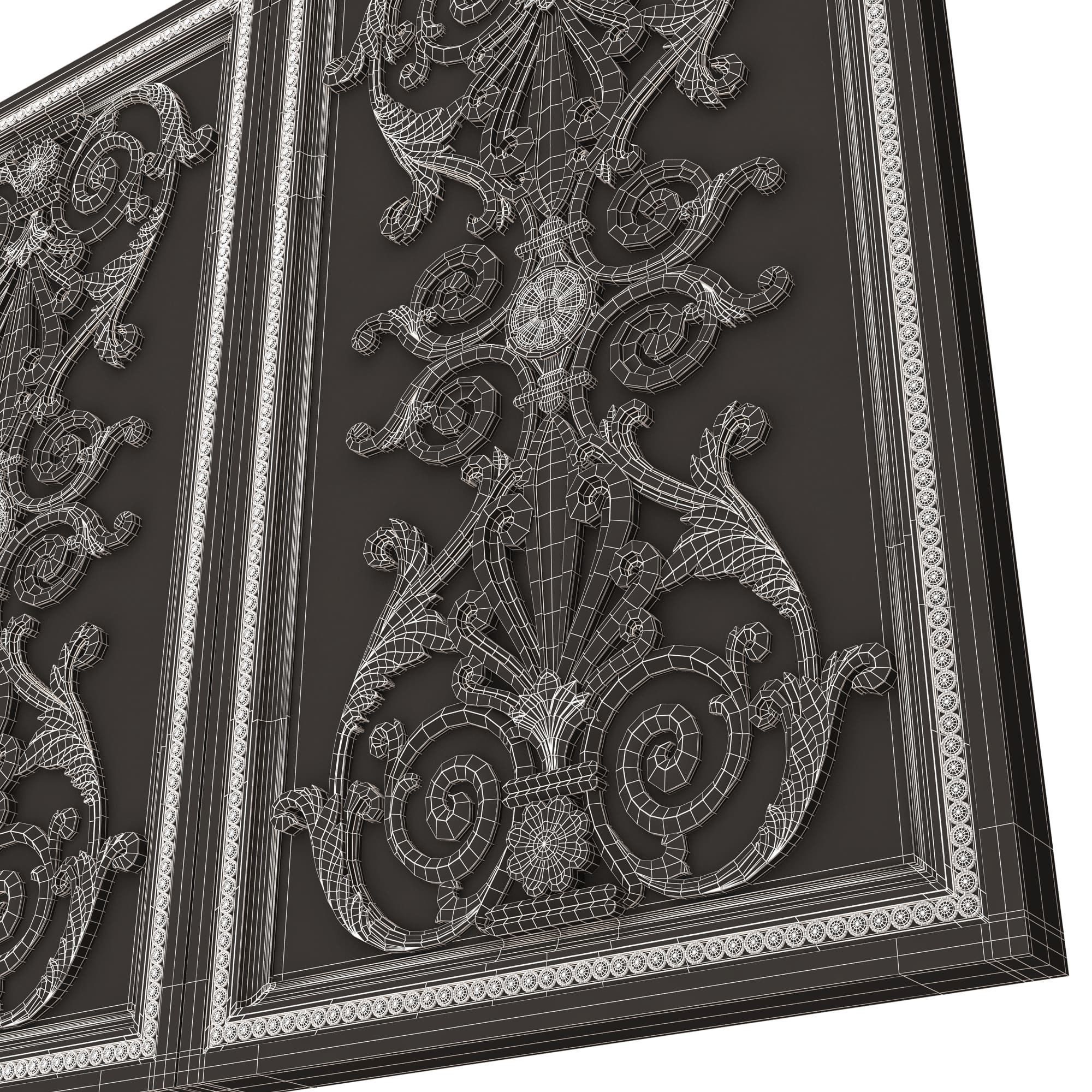 Backgammon Set Collection 02 Low-poly 3D model_65