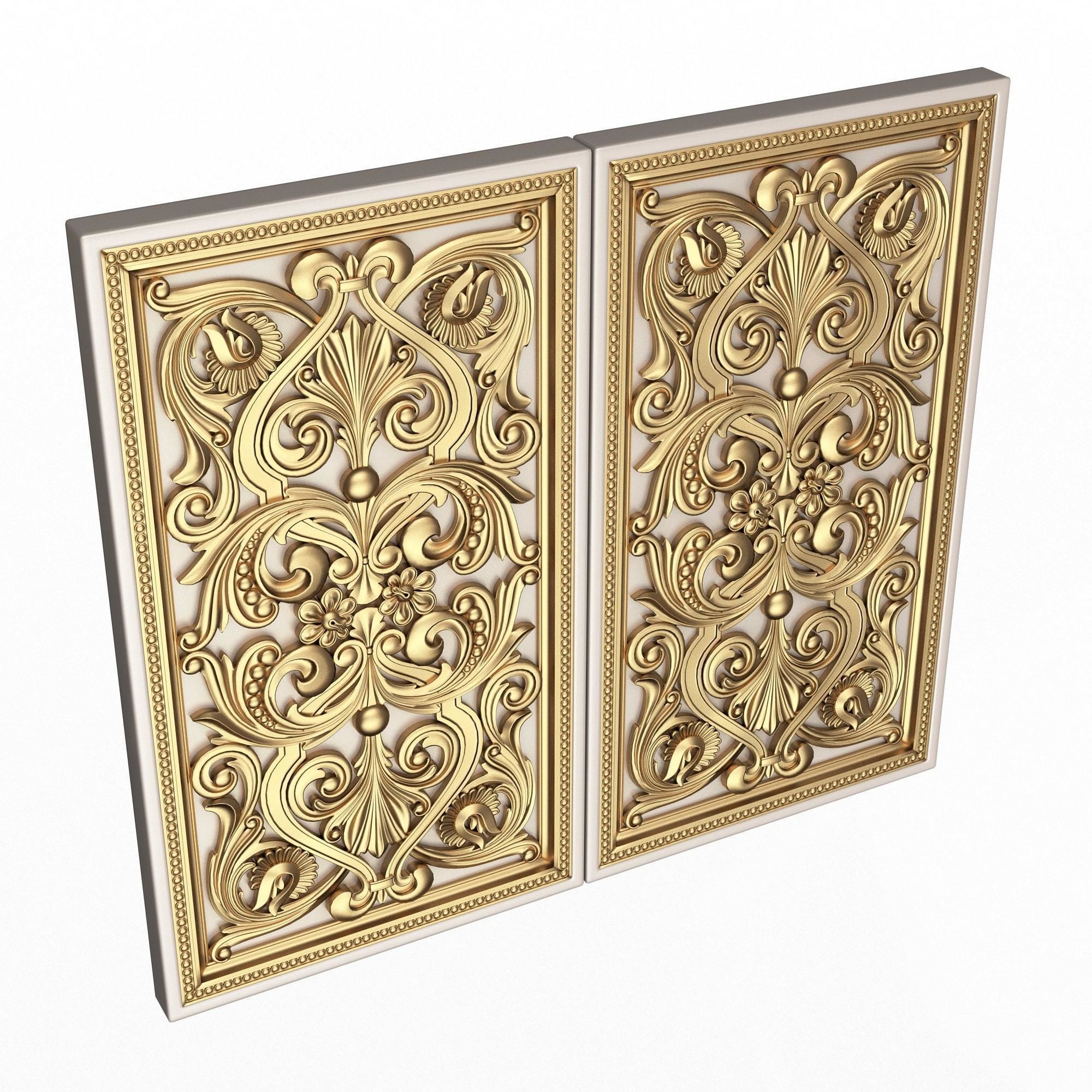 Backgammon Set Collection 02 Low-poly 3D model_33