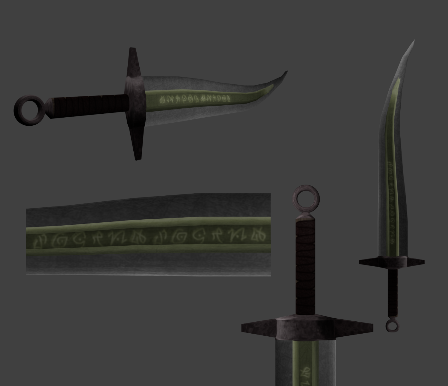 Legendary Sword - Low Poly Free low-poly 3D model_1