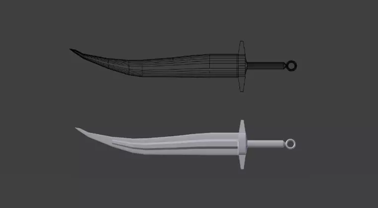 Legendary Sword - Low Poly Free low-poly 3D model_0