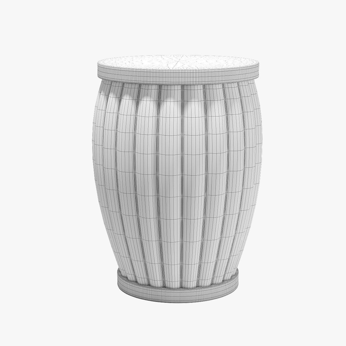 World menagerie wetherby garden stool 3D model_4