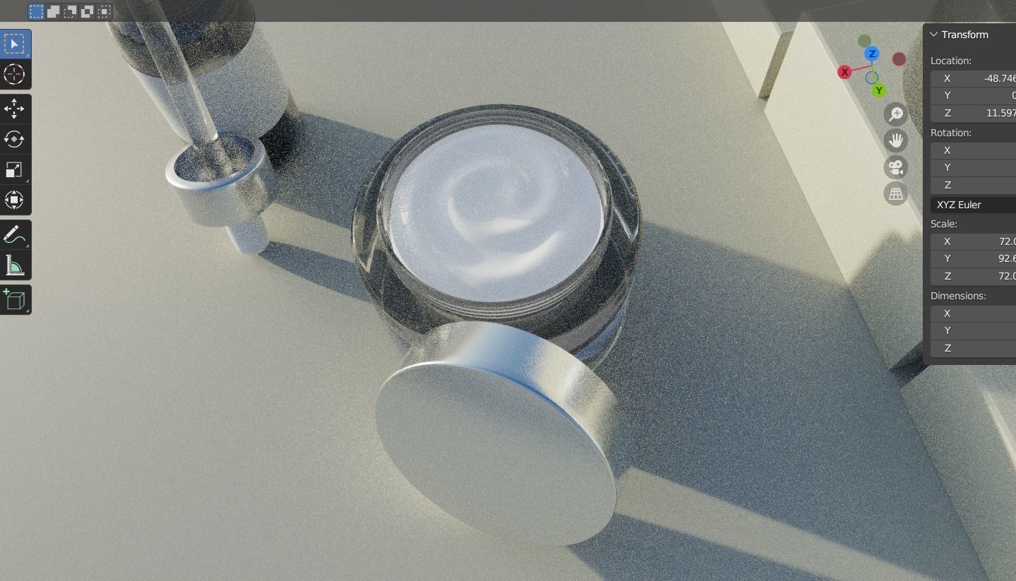 Bundle Cosmetic Set - Creams and Serum 3D model_9