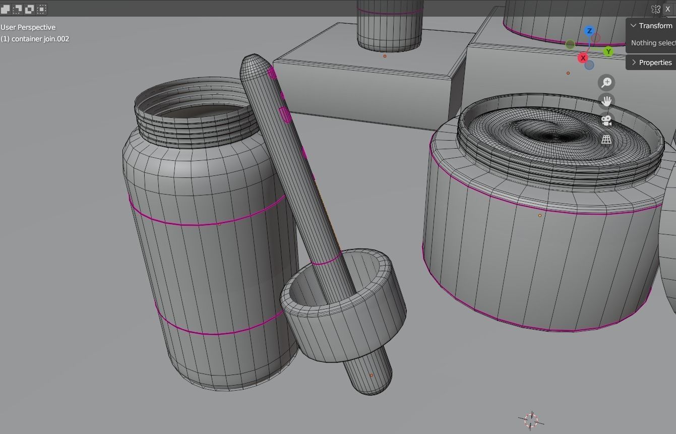 Bundle Cosmetic Set - Creams and Serum 3D model_7