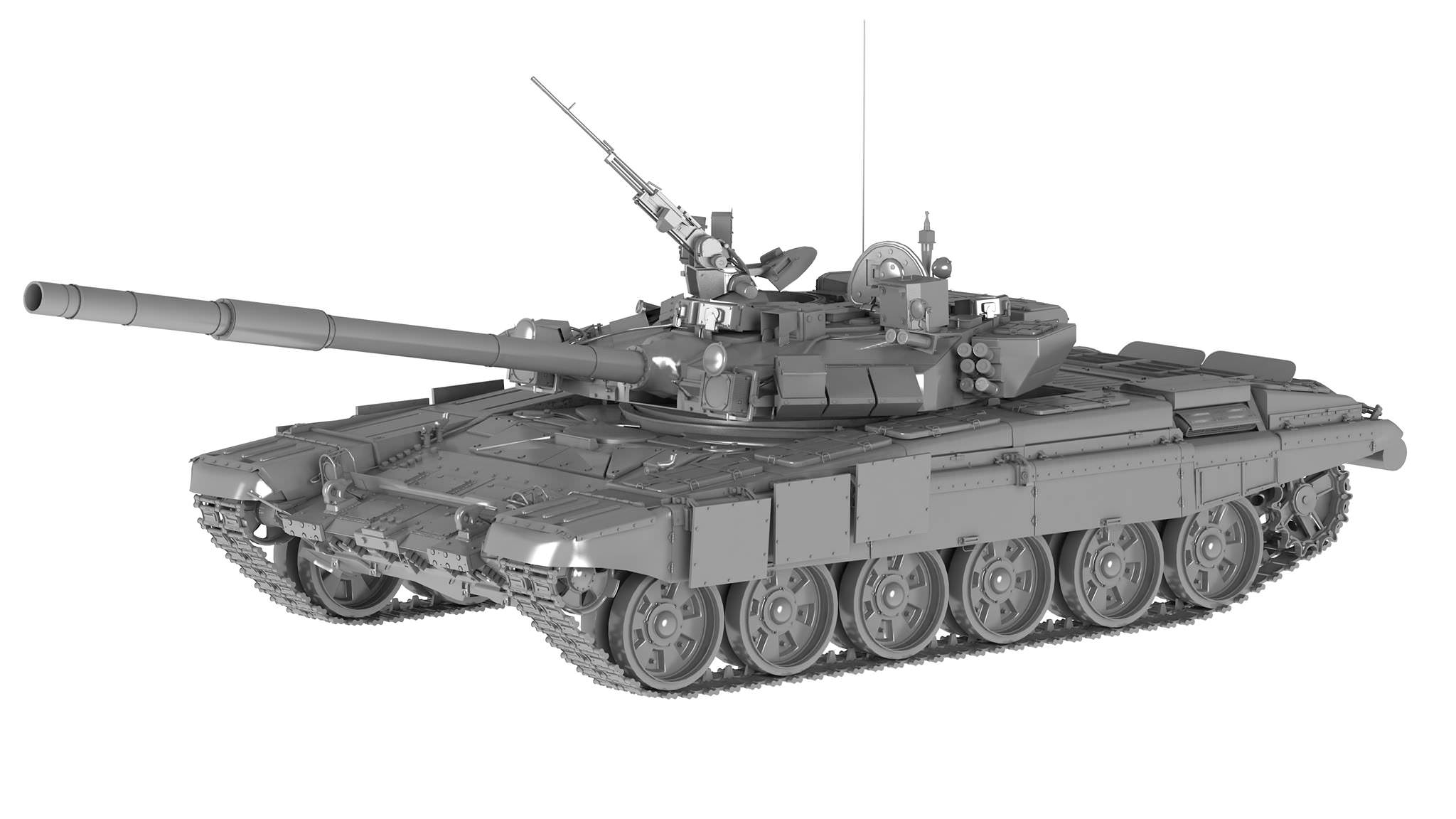 T-90A Russian Main Battle Tank 3D model_3
