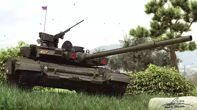 T-90A Russian Main Battle Tank 3D model