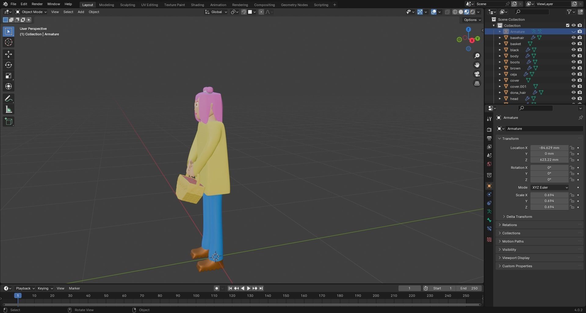 Salesperson of Tacos de Canasta 3D print model_2