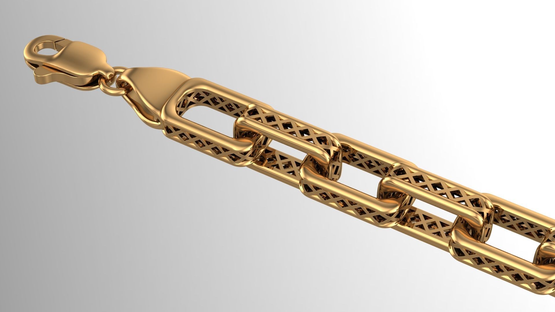 Chain Bracelet Fusion 3D print model_2