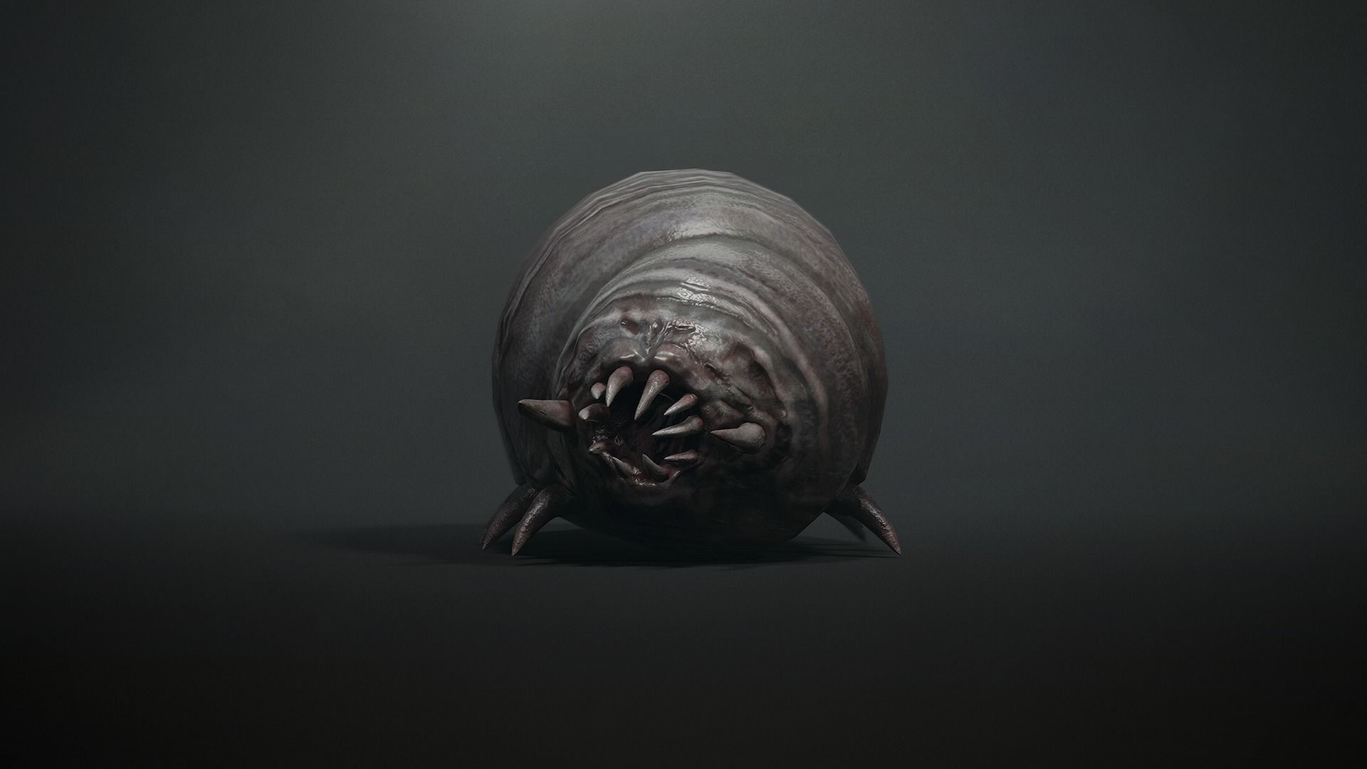 3D model Horror worm - Game Ready Low-poly 3D model VR / AR / low-poly ...