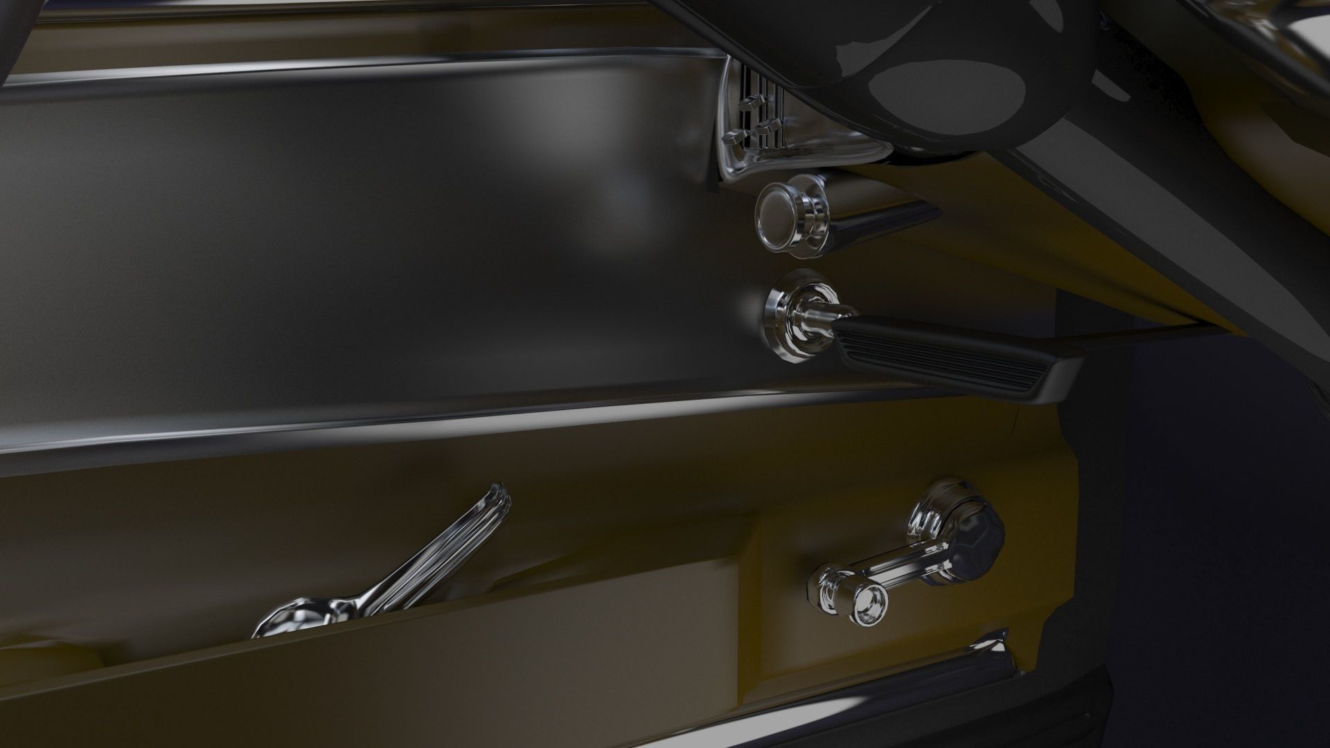 Shelby GT500 1967  Low-poly 3D model_13