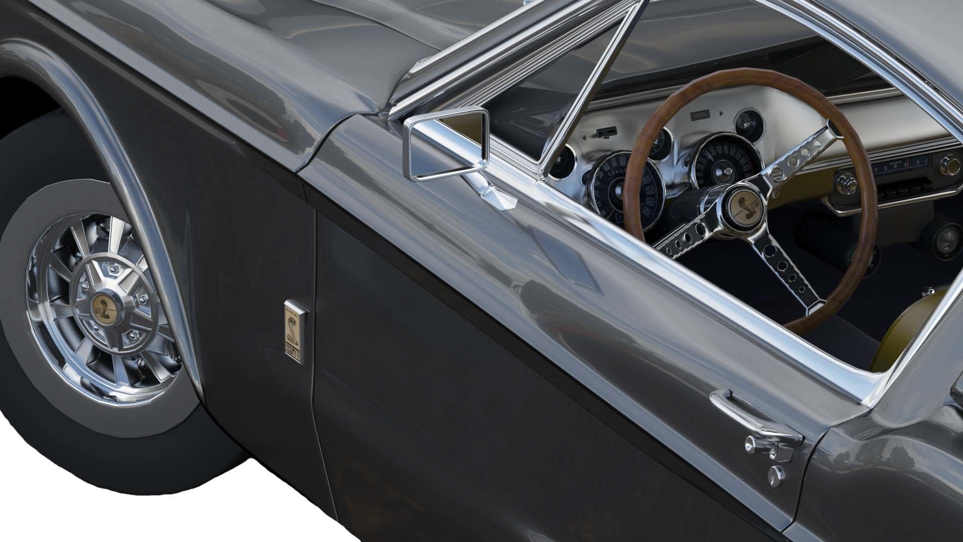 Shelby GT500 1967  Low-poly 3D model_7