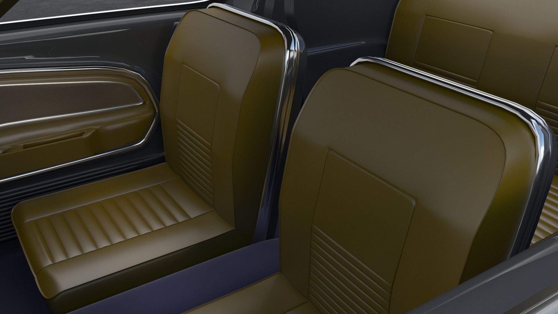 Shelby GT500 1967  Low-poly 3D model_15