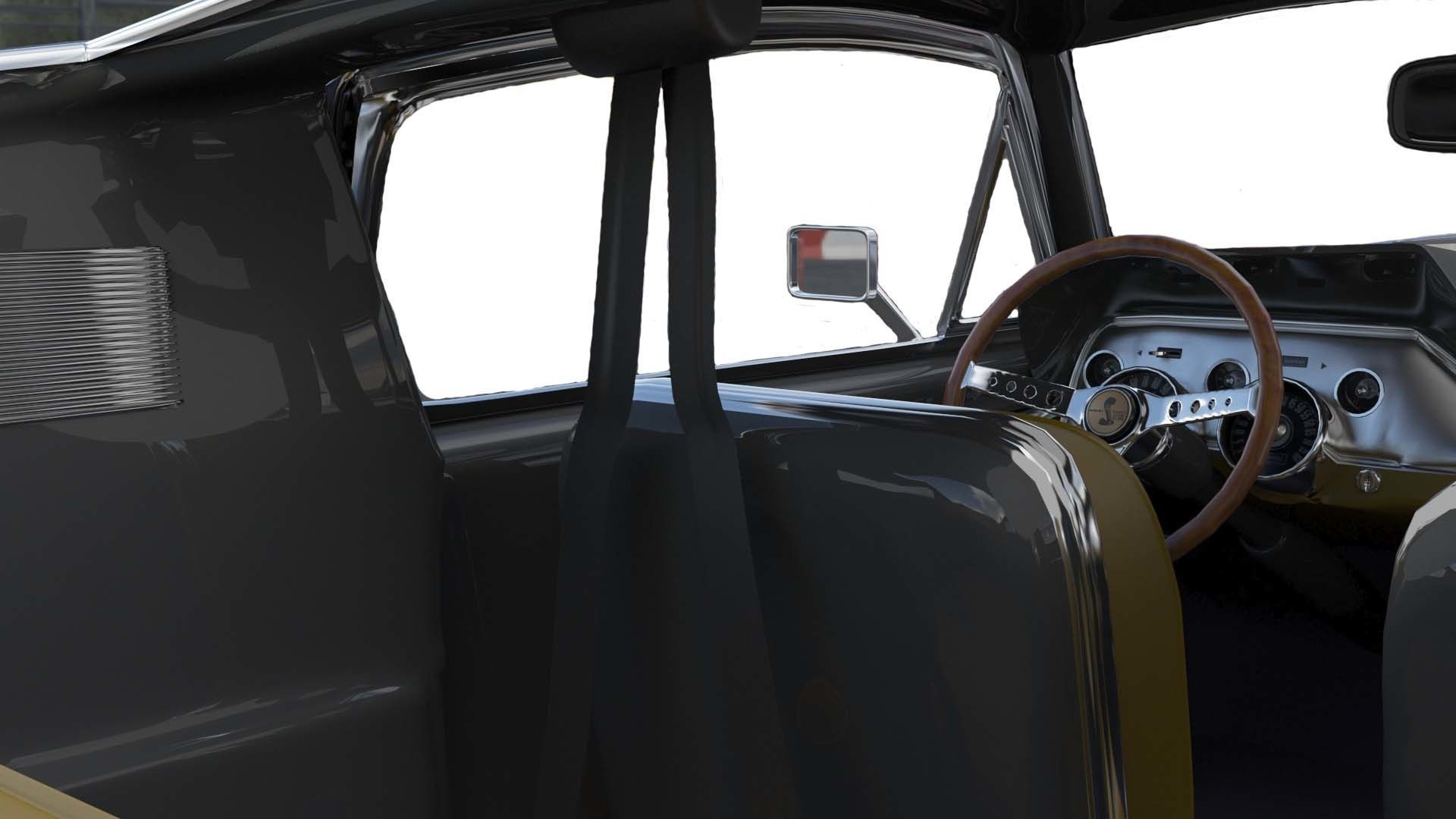 Shelby GT500 1967  Low-poly 3D model_17