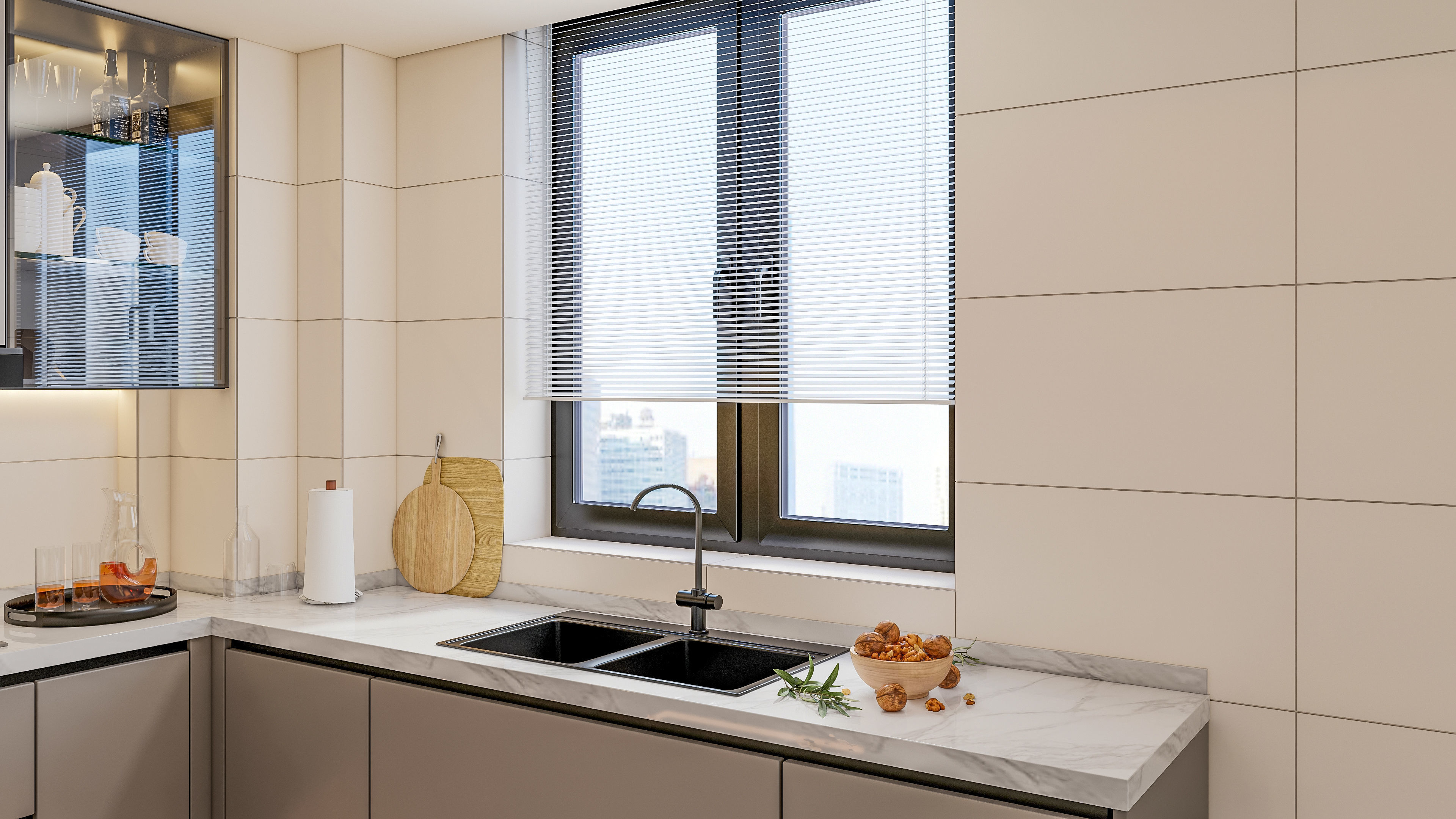 Kitchen Modern interior 0048 3D model_6