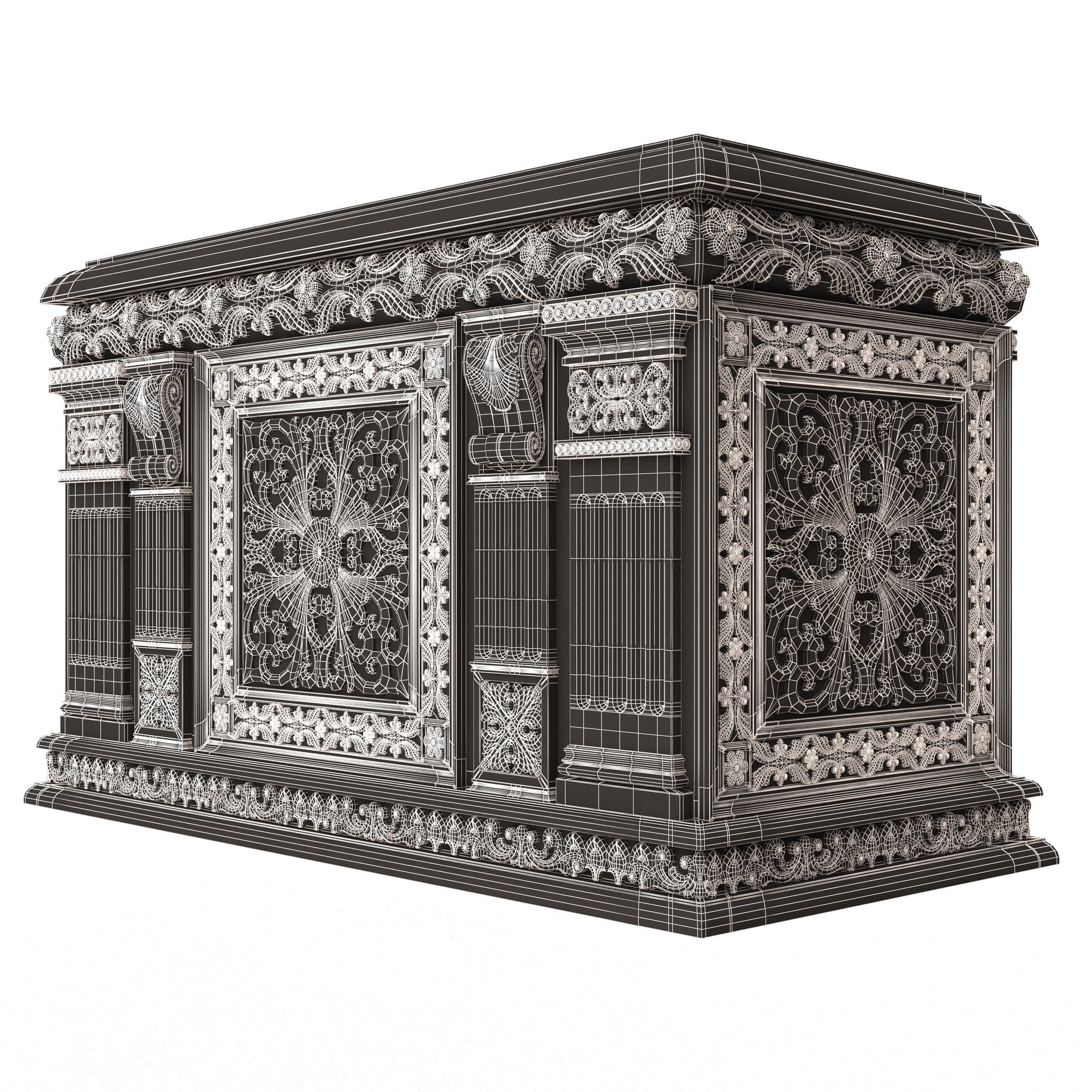 Chest 01 Low-poly 3D model_8