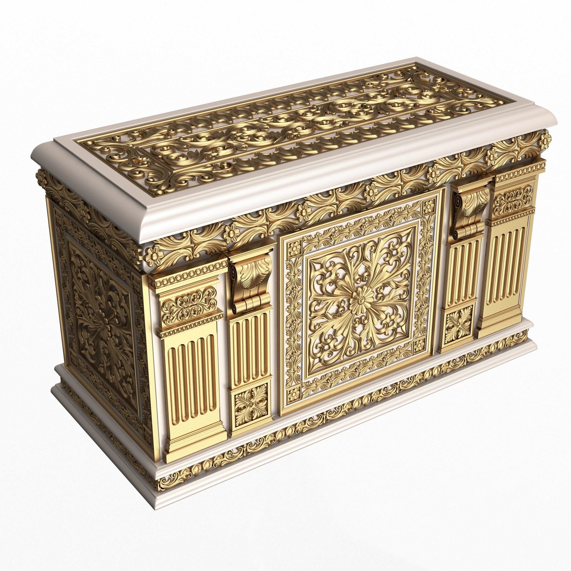 Chest 01 Low-poly 3D model_6