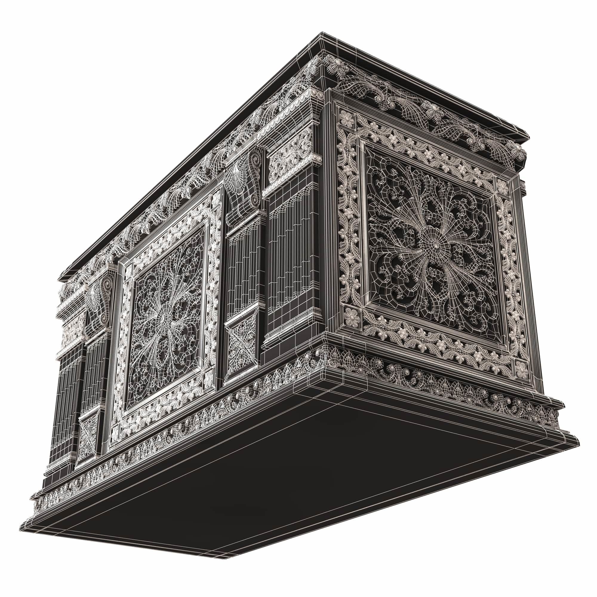 Chest 01 Low-poly 3D model_10