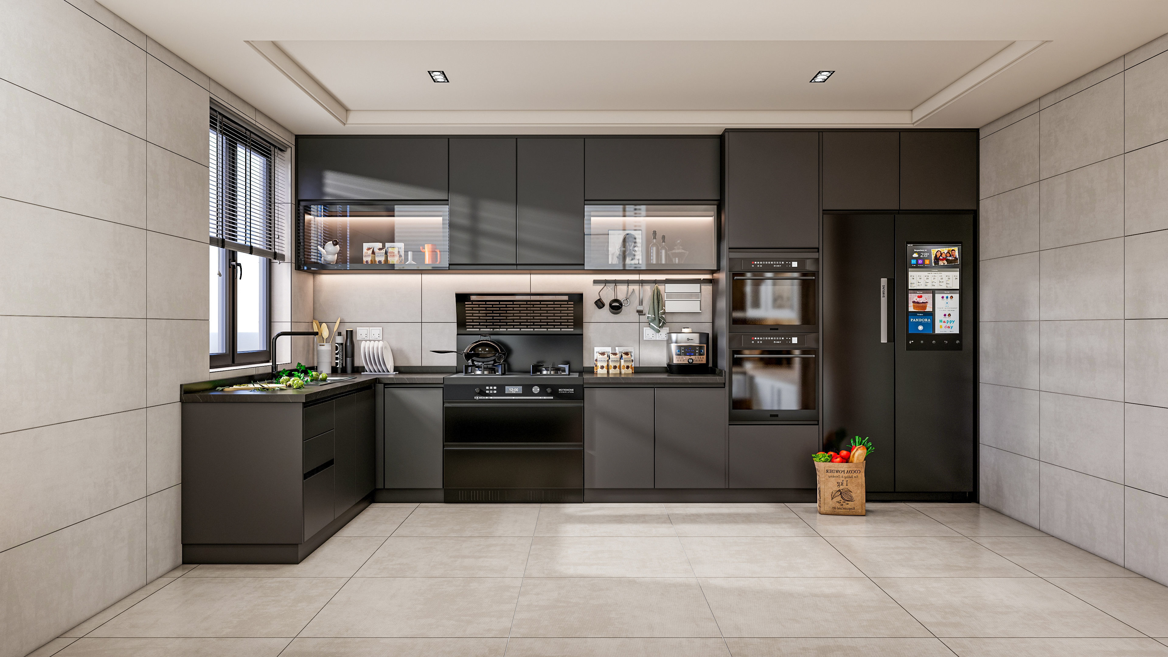 Kitchen Modern interior 0049 3D model_18