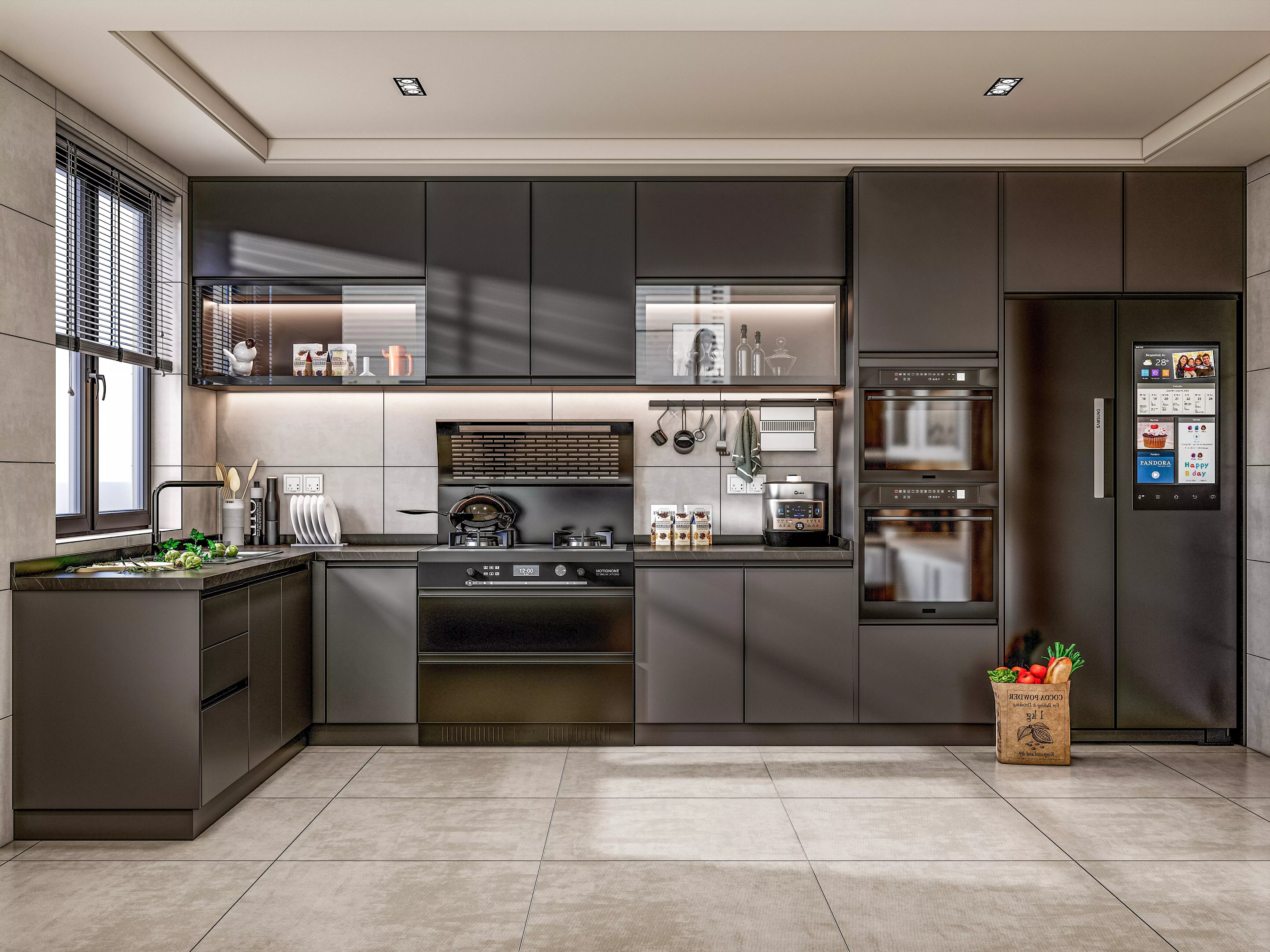 Kitchen Modern interior 0049 3D model_0