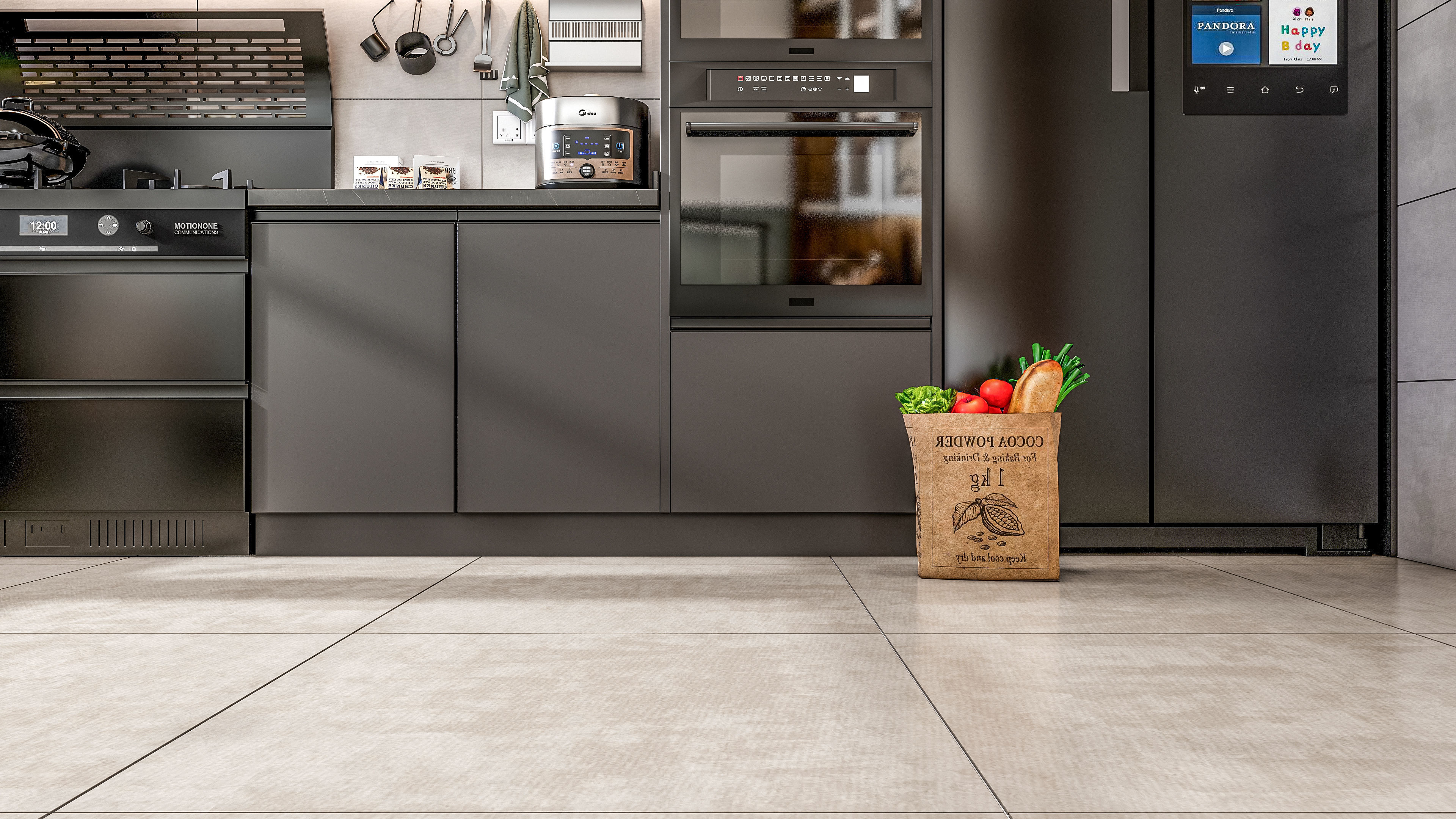 Kitchen Modern interior 0049 3D model_5