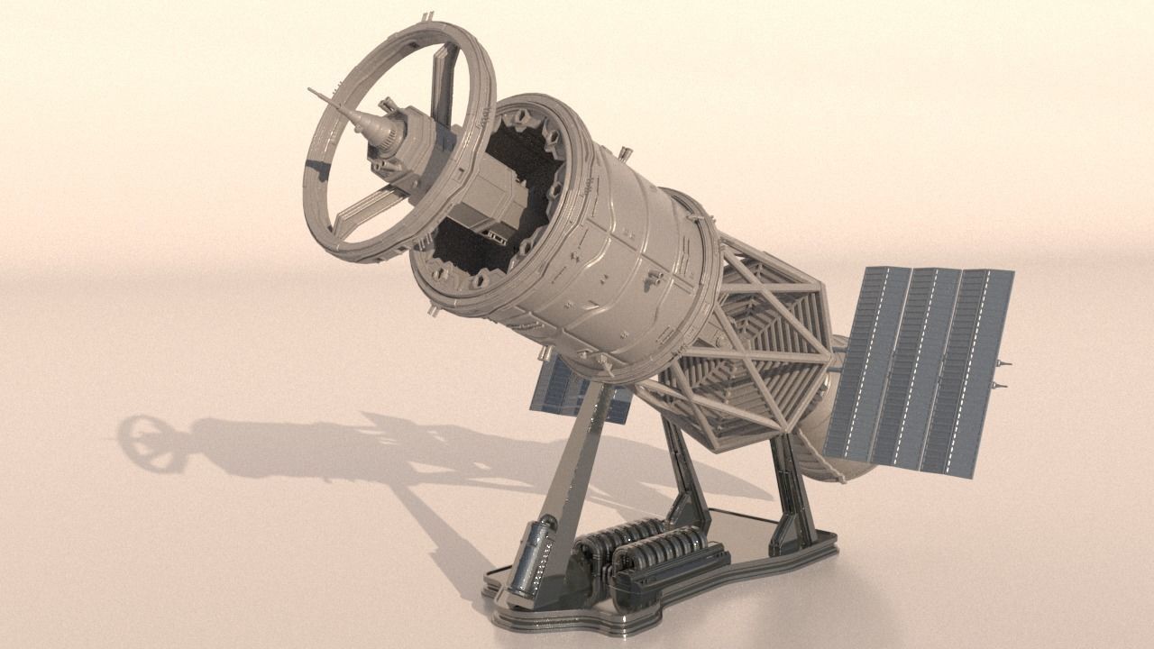 Space module for 3Dprint 3D print model_3