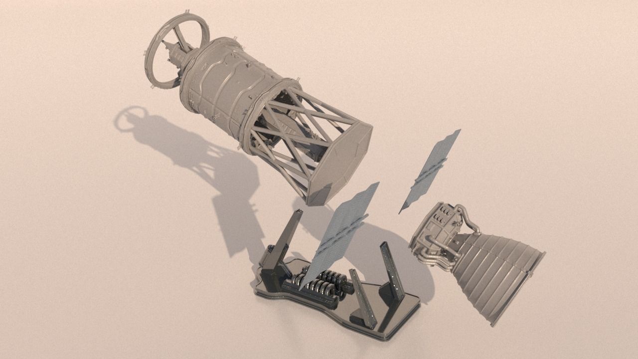 Space module for 3Dprint 3D print model_1