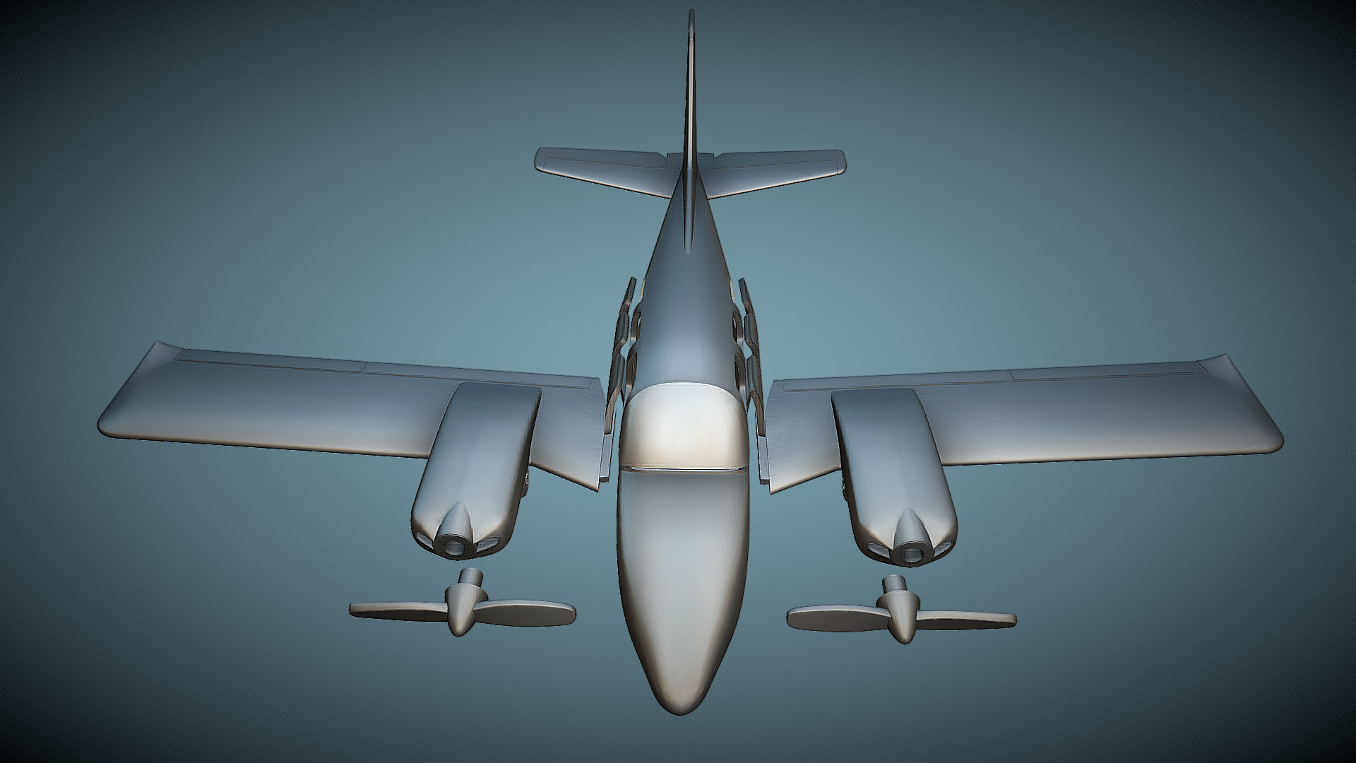 Gulfstream American GA-7 Cougar - 3D Printable Model 3D print model_5